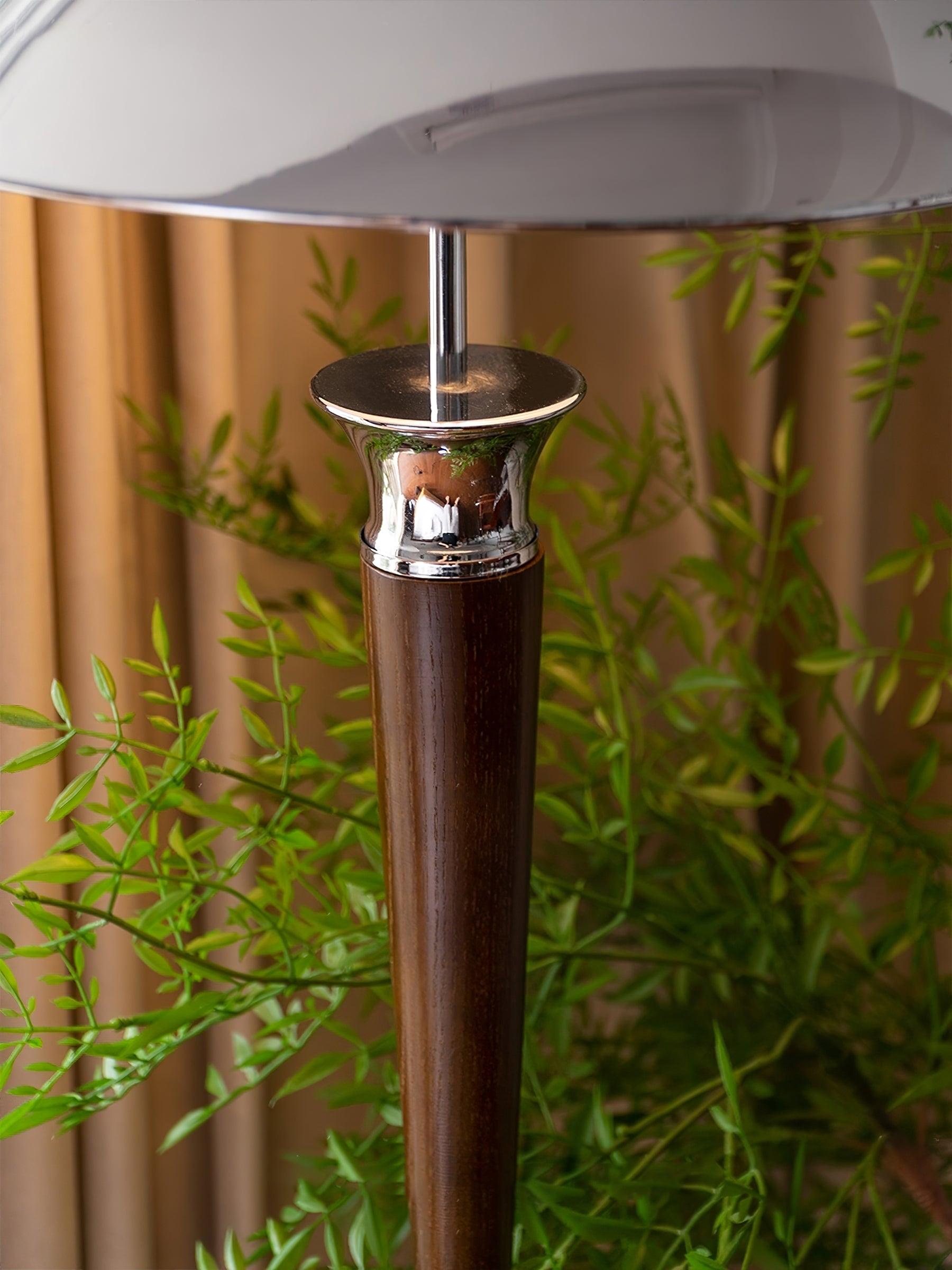 Faye Retro Chrome Floor Lamp-Neutral Decor