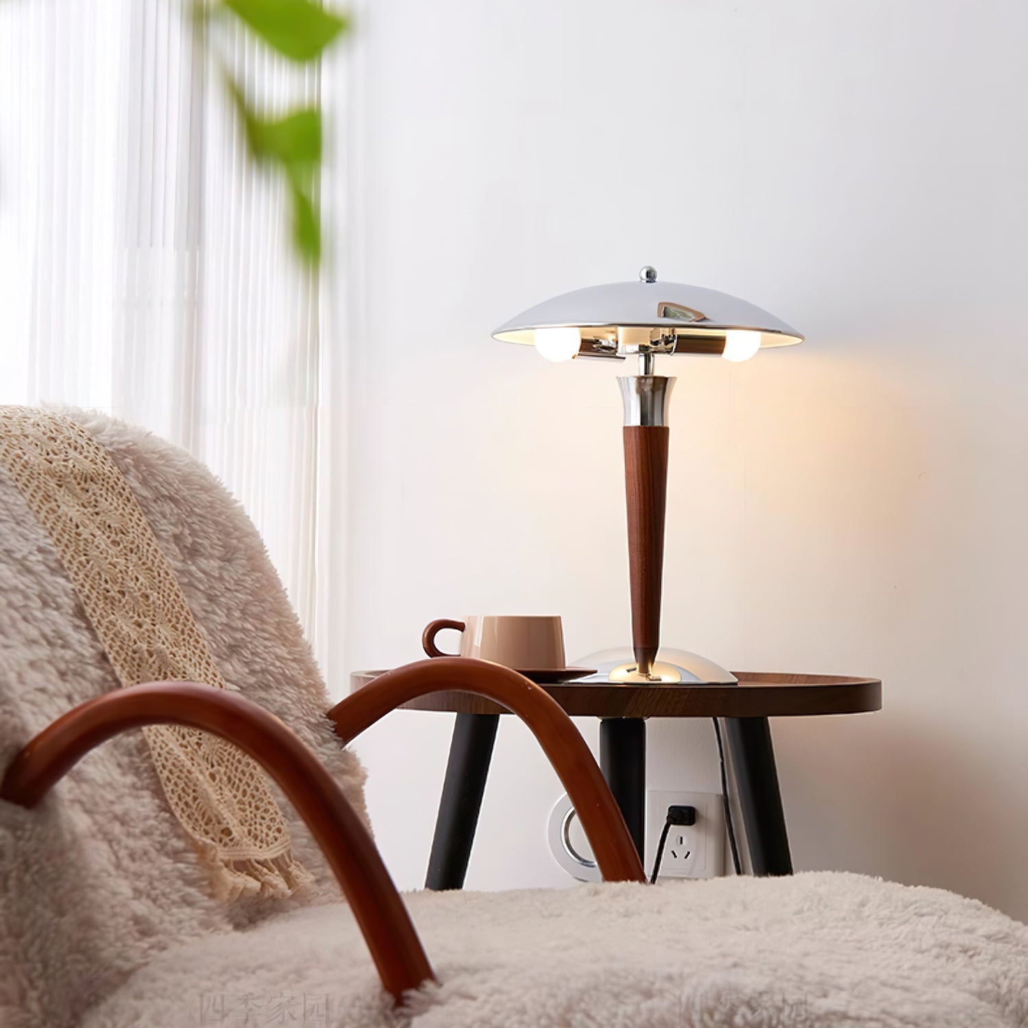 Orion Luxe Helmet Table Lamp-Neutral Decor