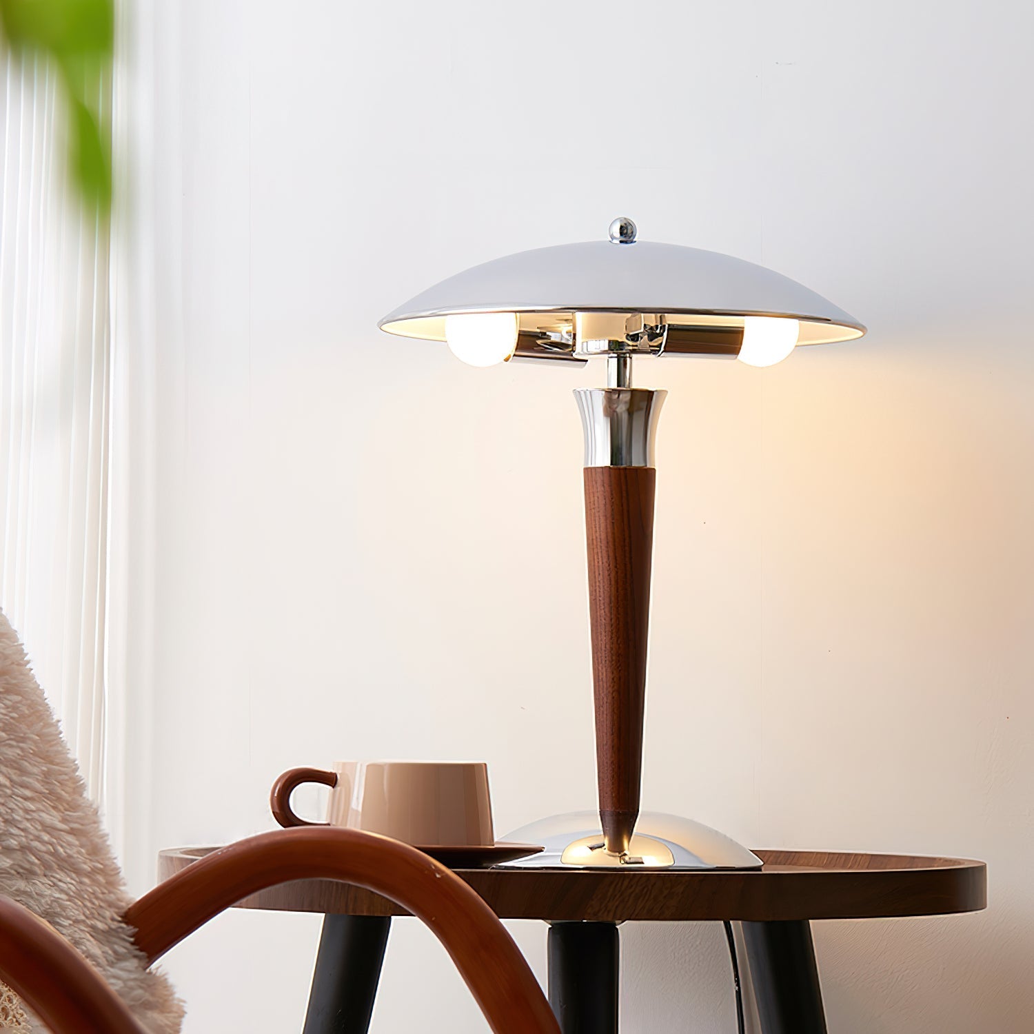 Orion Luxe Helmet Table Lamp-Neutral Decor