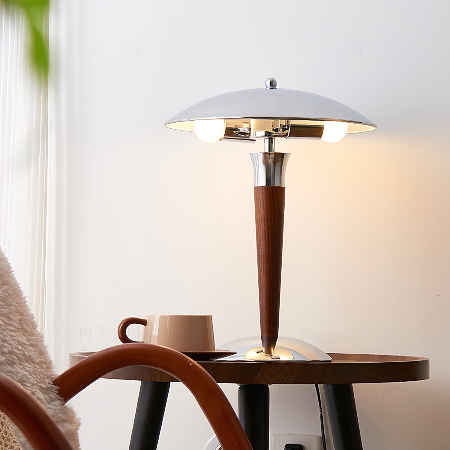 Orion Luxe Helmet Table Lamp-Neutral Decor