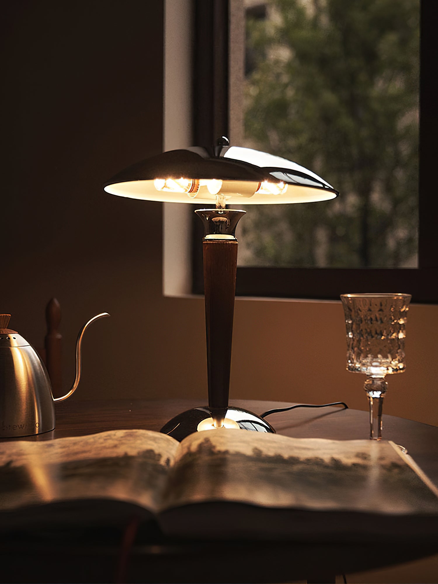 Orion Luxe Helmet Table Lamp-Neutral Decor
