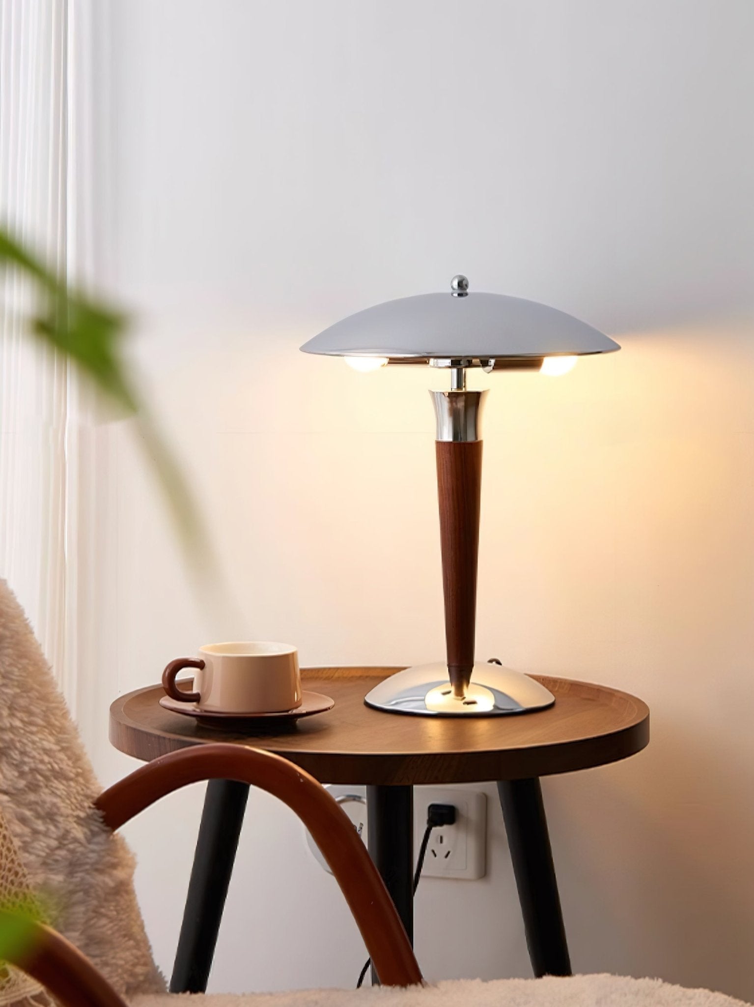 Orion Luxe Helmet Table Lamp-Neutral Decor