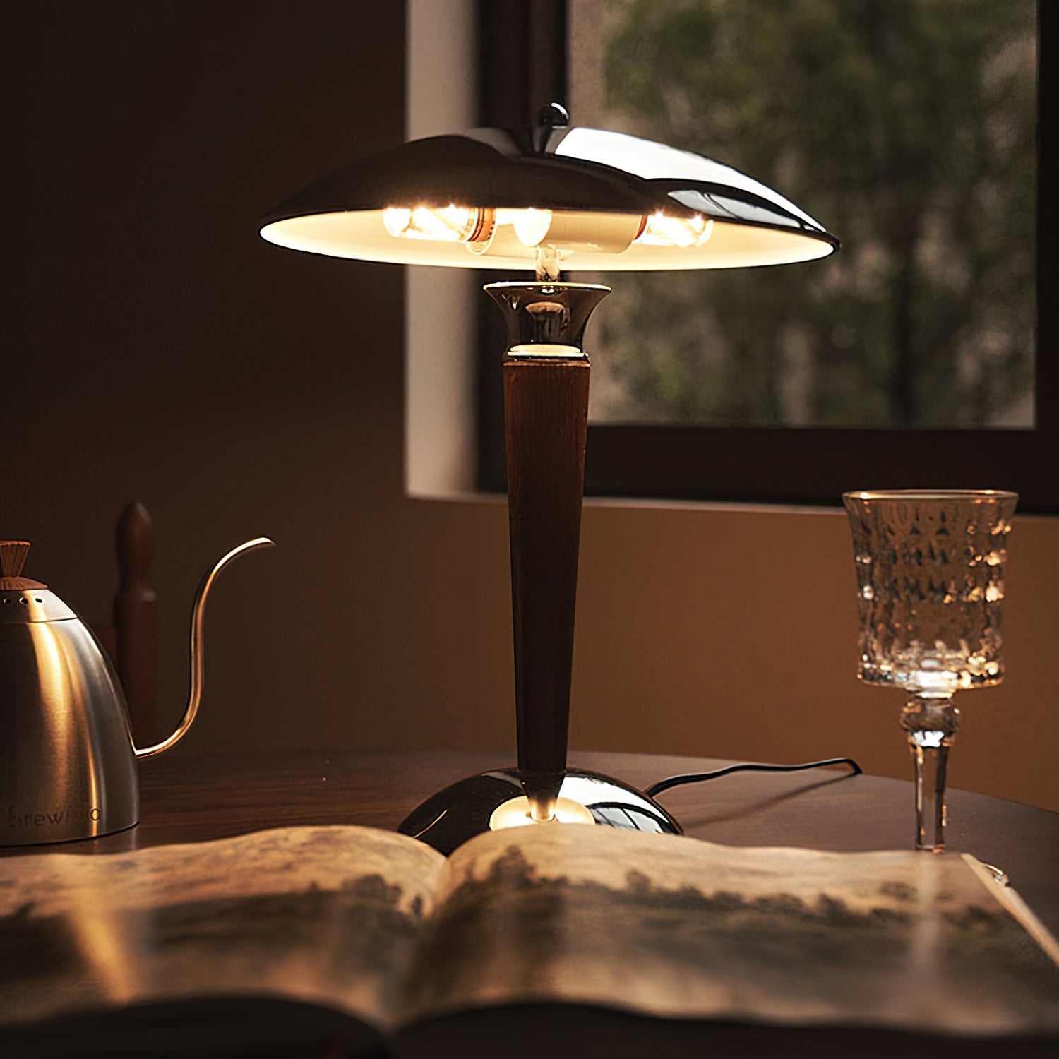 Orion Luxe Helmet Table Lamp-Neutral Decor