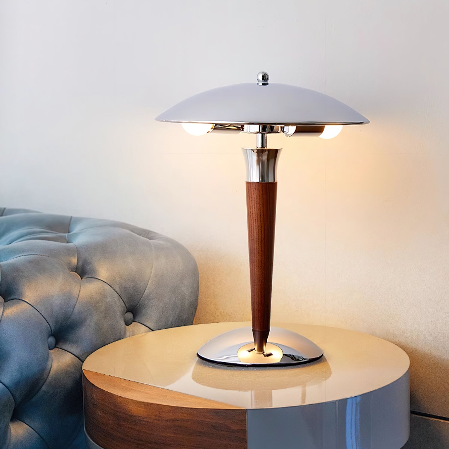 Orion Luxe Helmet Table Lamp-Neutral Decor