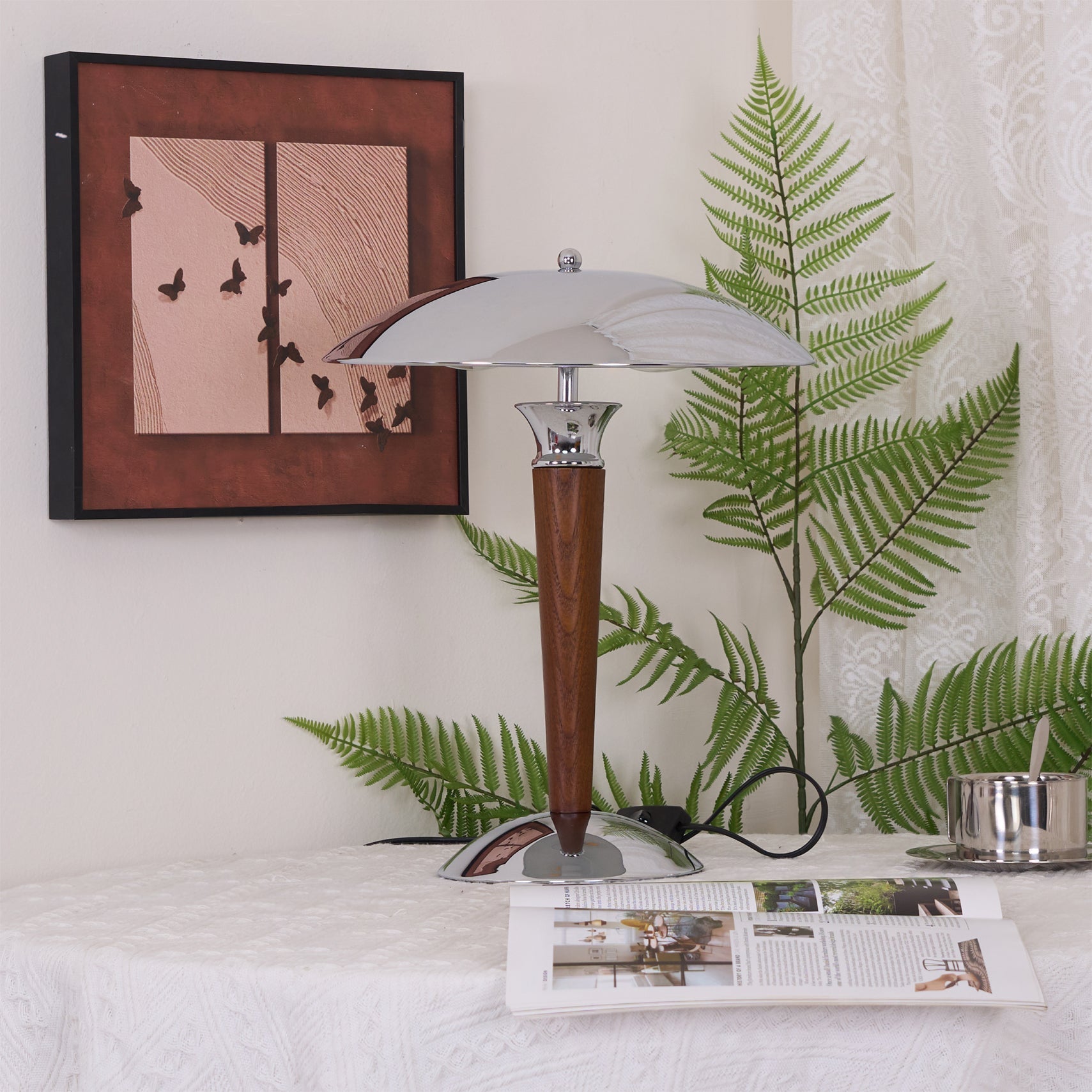 Orion Luxe Helmet Table Lamp-Neutral Decor