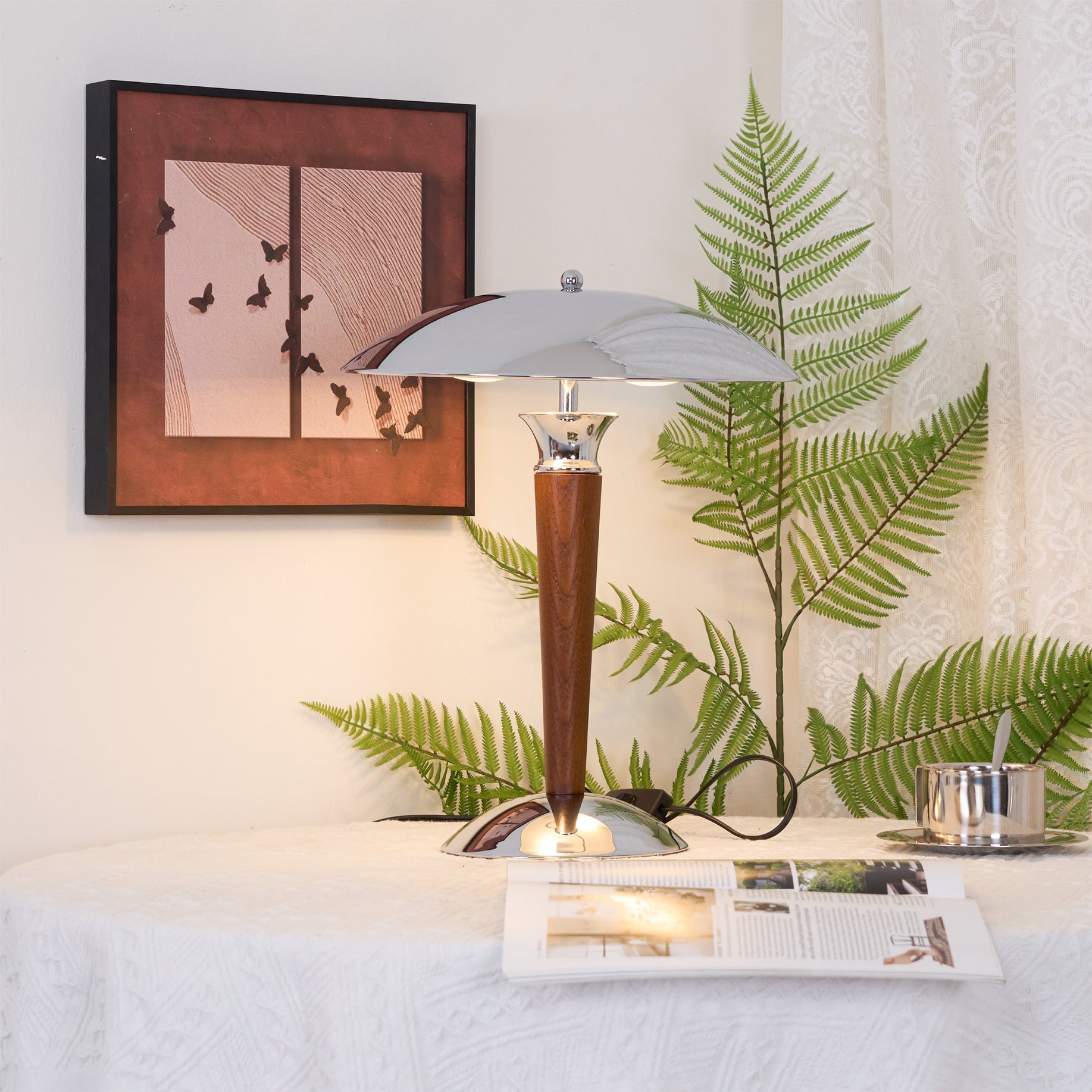 Orion Luxe Helmet Table Lamp-Neutral Decor