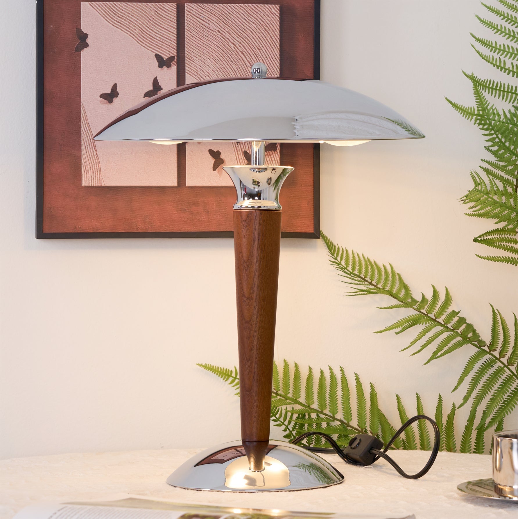Orion Luxe Helmet Table Lamp-Neutral Decor