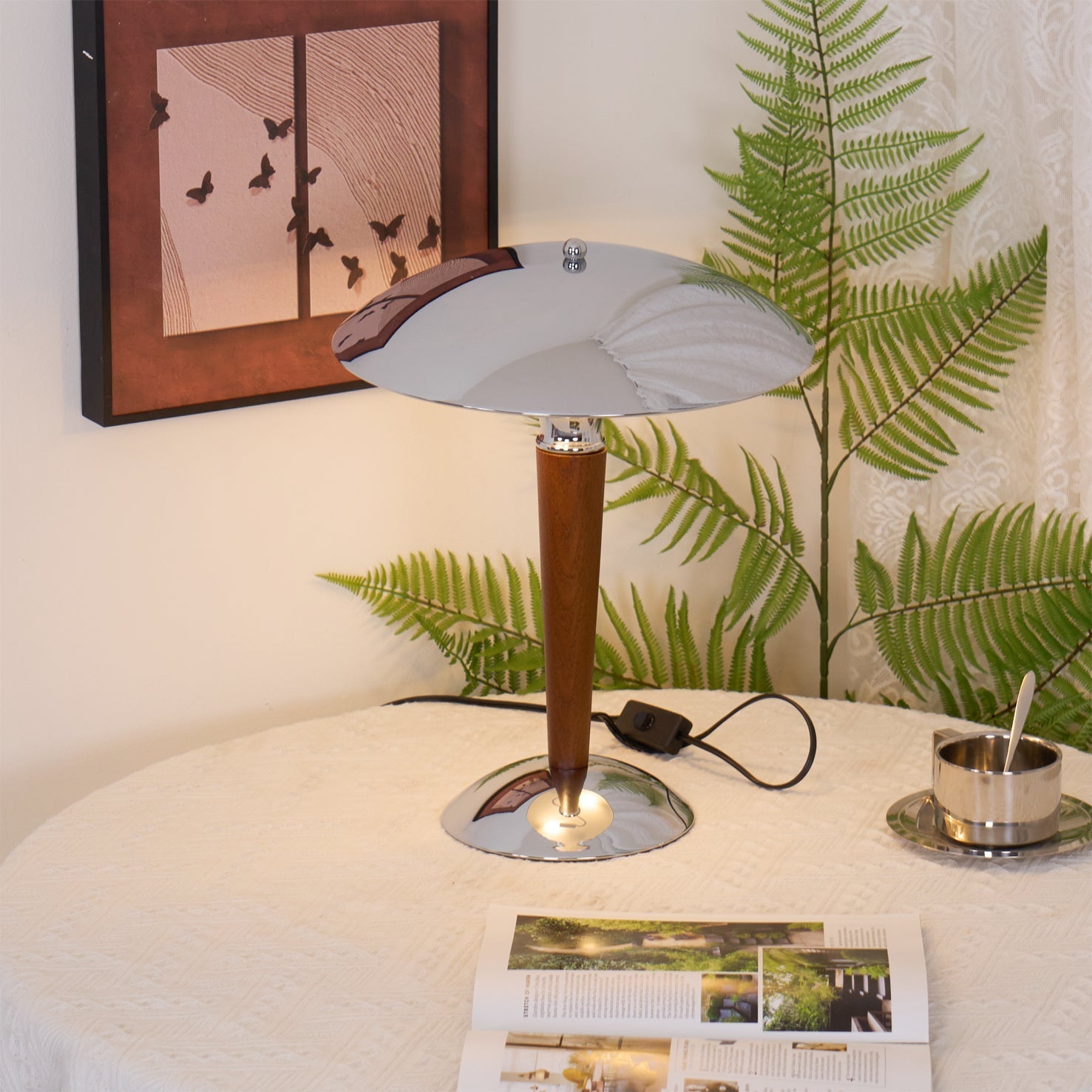 Orion Luxe Helmet Table Lamp-Neutral Decor