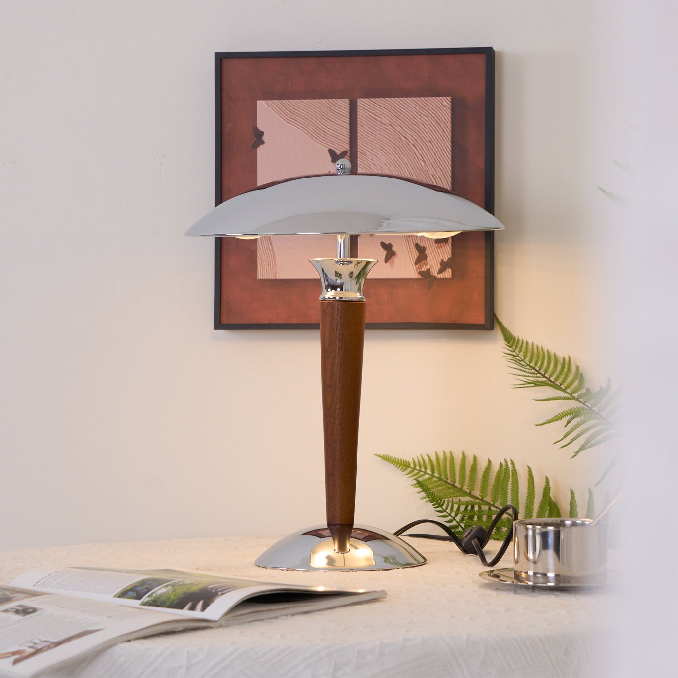 Orion Luxe Helmet Table Lamp-Neutral Decor