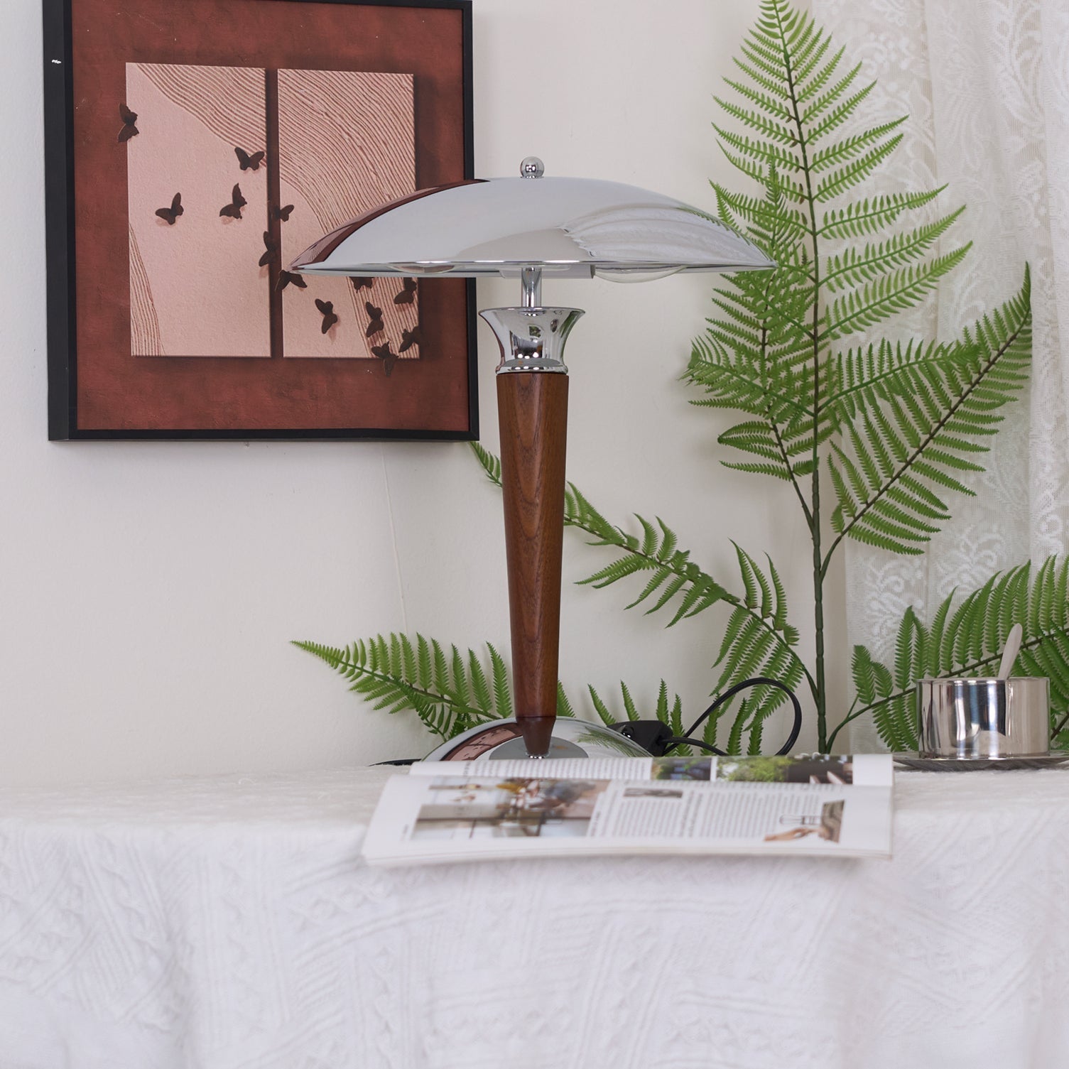Orion Luxe Helmet Table Lamp-Neutral Decor