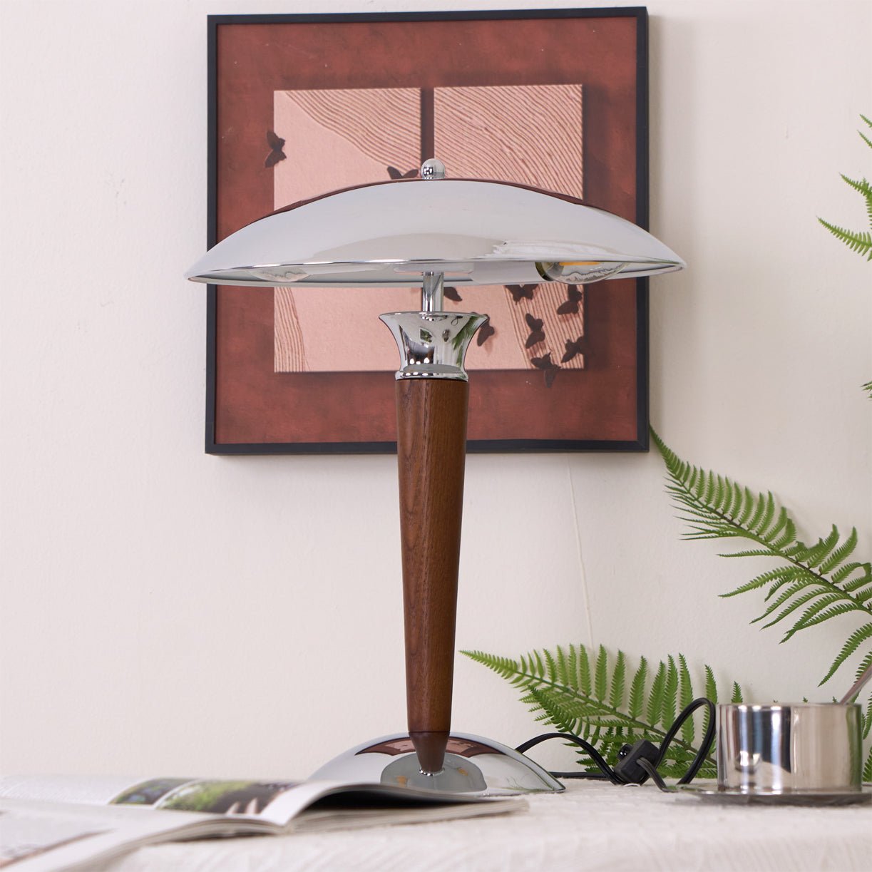 Orion Luxe Helmet Table Lamp-Neutral Decor