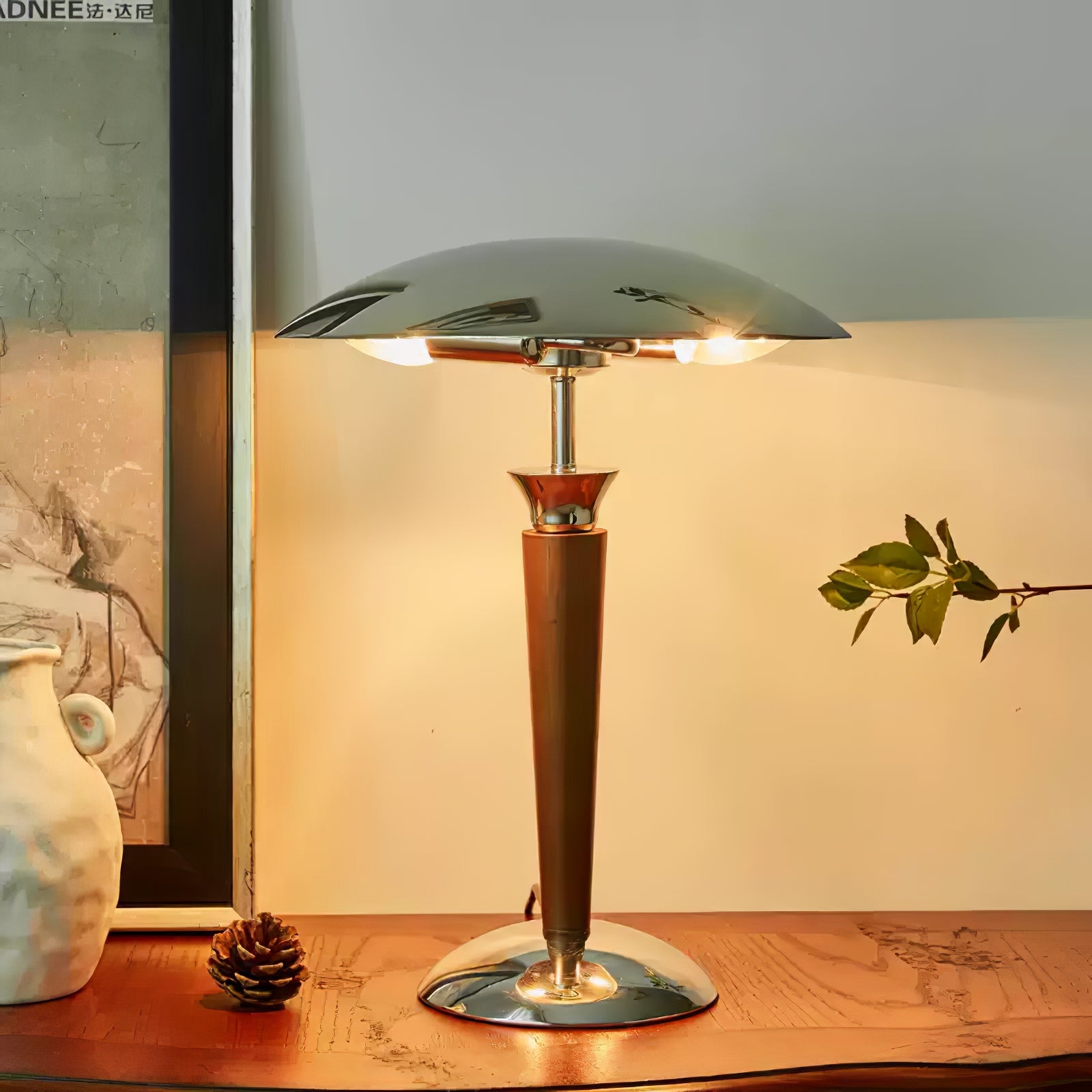 Orion Luxe Helmet Table Lamp-Neutral Decor