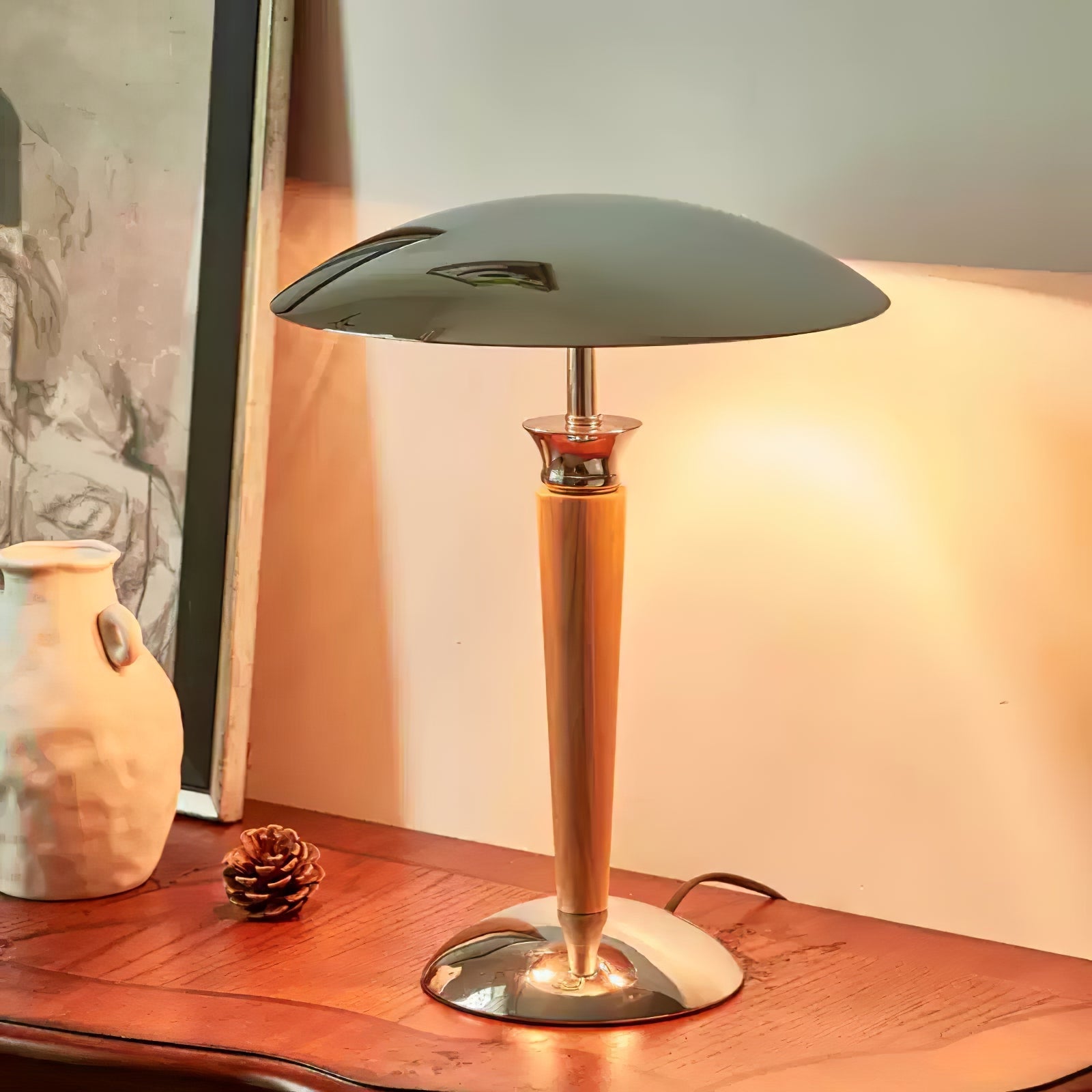 Orion Luxe Helmet Table Lamp-Neutral Decor
