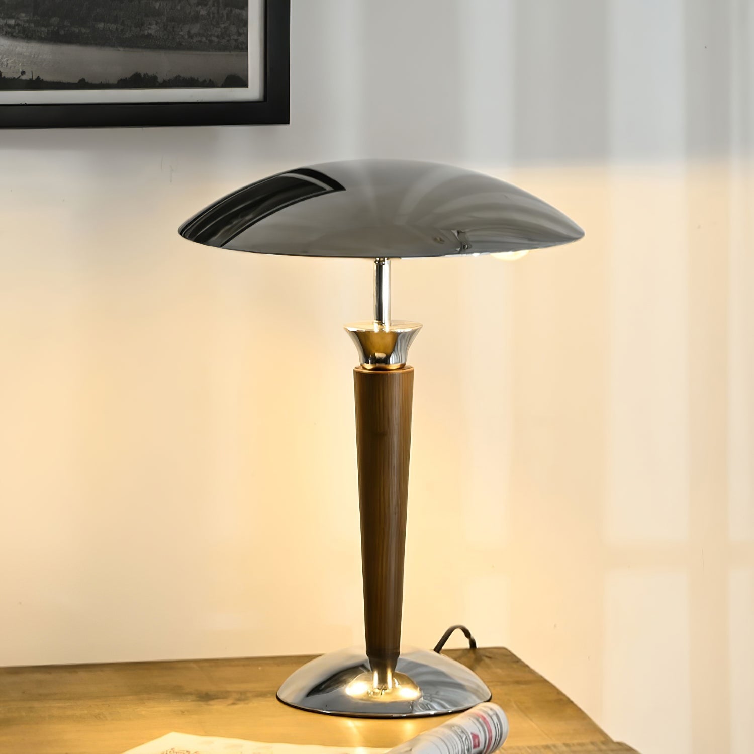 Orion Luxe Helmet Table Lamp-Neutral Decor