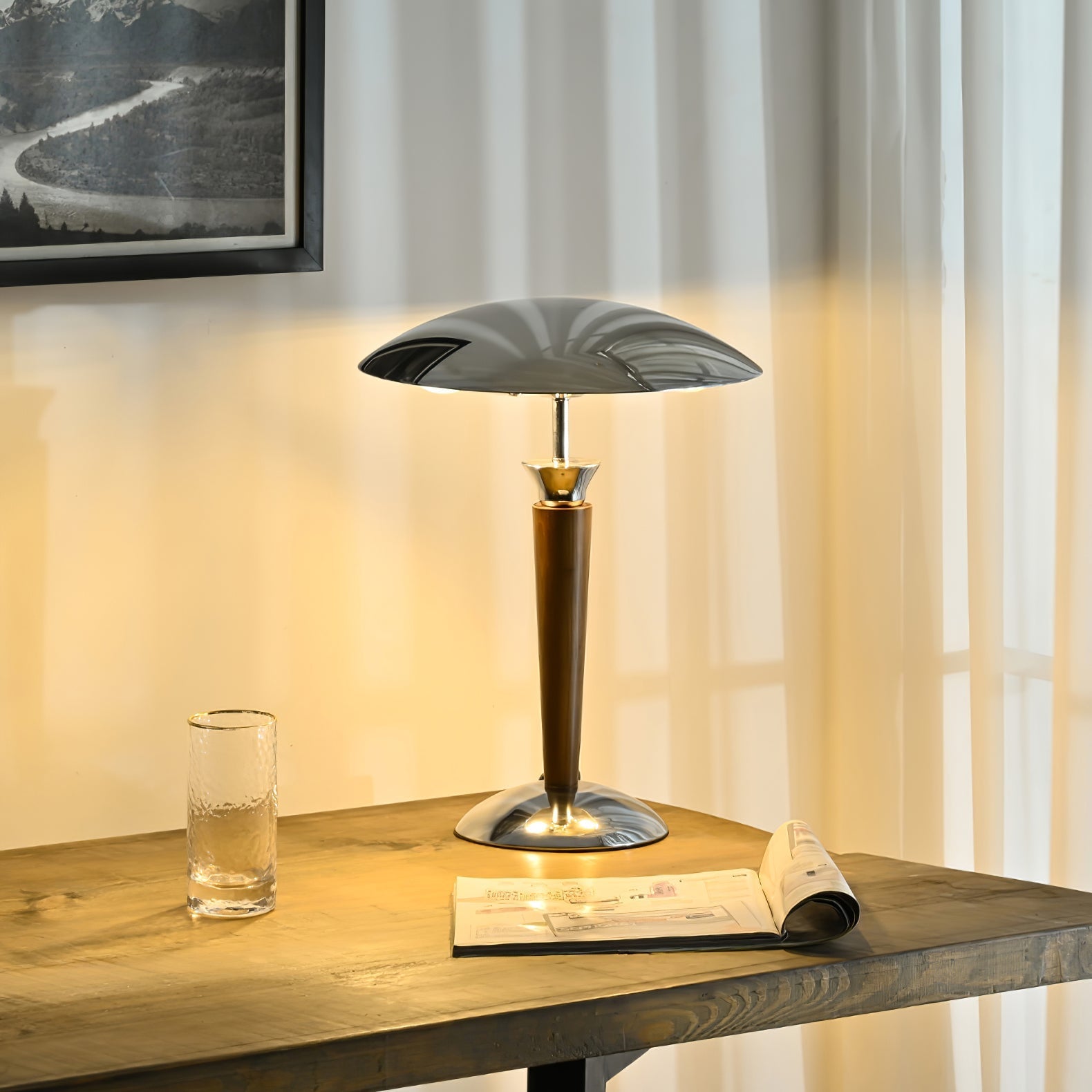 Orion Luxe Helmet Table Lamp-Neutral Decor