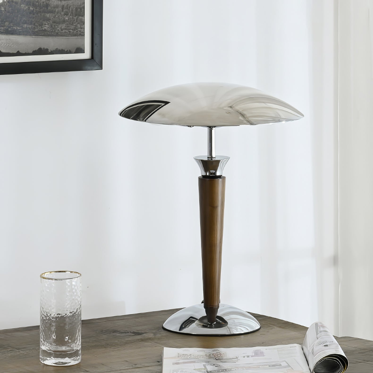 Orion Luxe Helmet Table Lamp-Neutral Decor