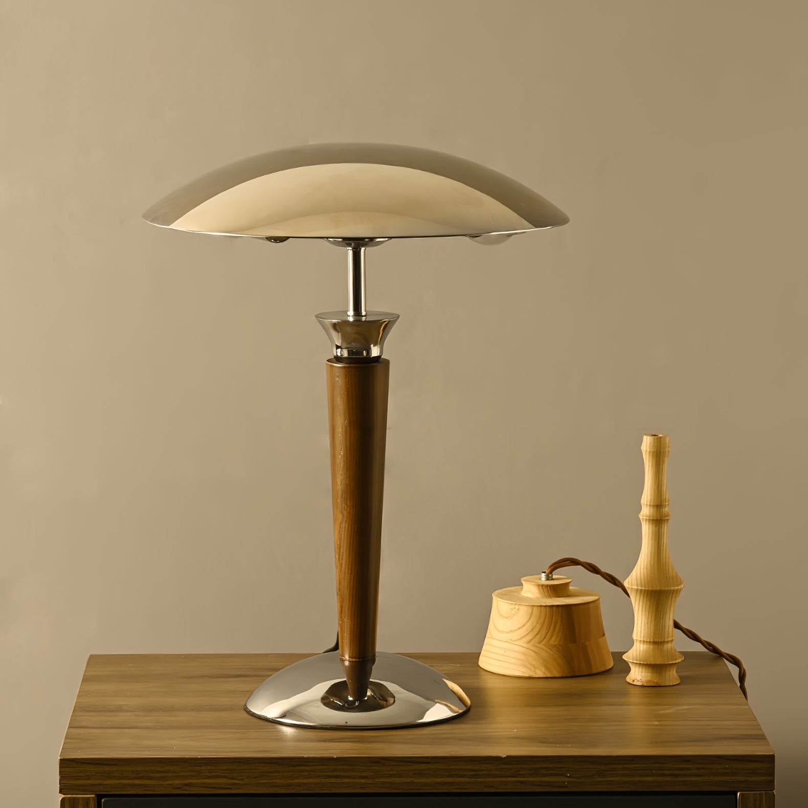 Orion Luxe Helmet Table Lamp-Neutral Decor