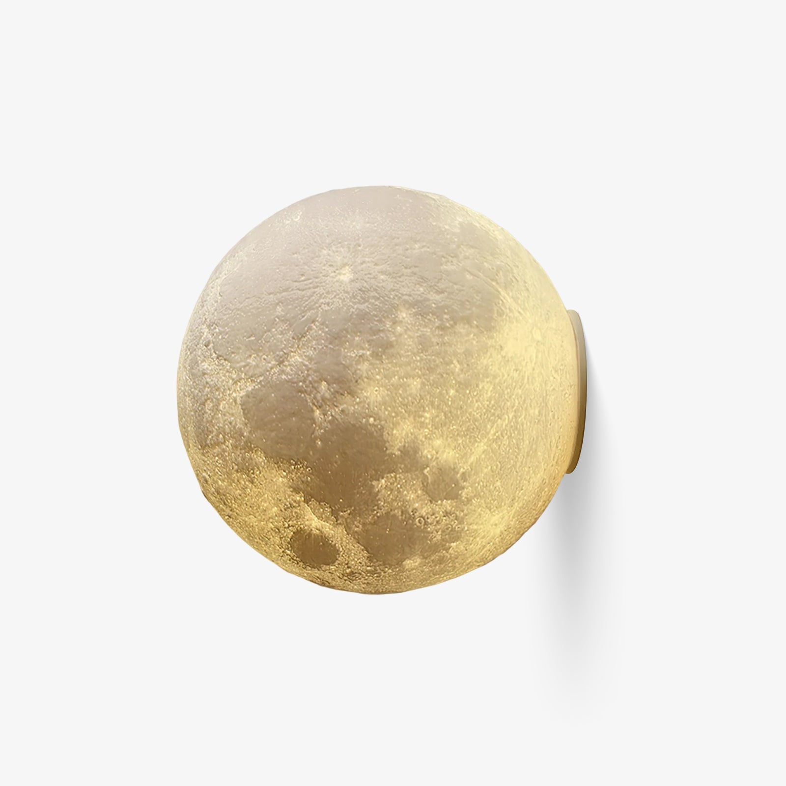 Brivel Nordic Art Moon 3D Plastic Wall Lamp-Neutral Decor