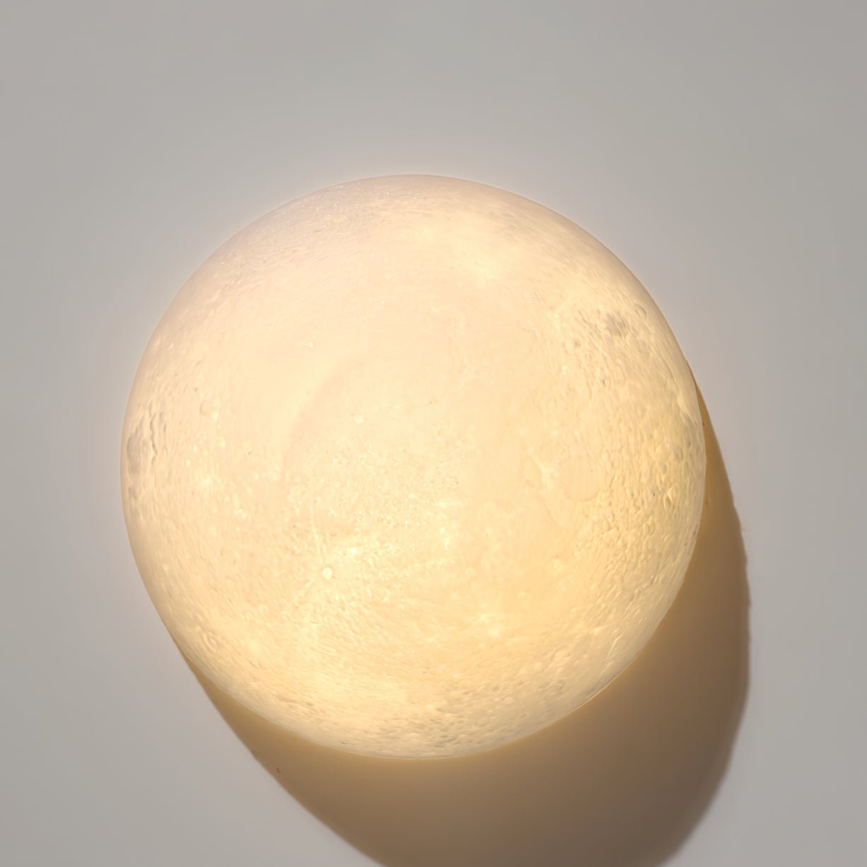 Brivel Nordic Art Moon 3D Plastic Wall Lamp-Neutral Decor