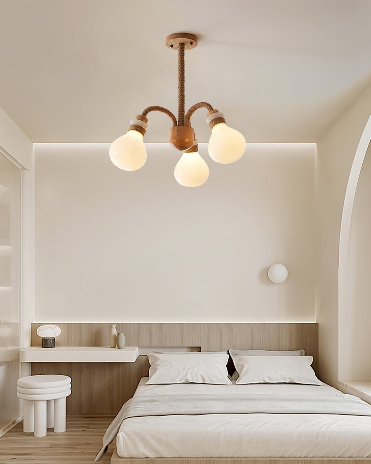 Wood Medusa Chandelier