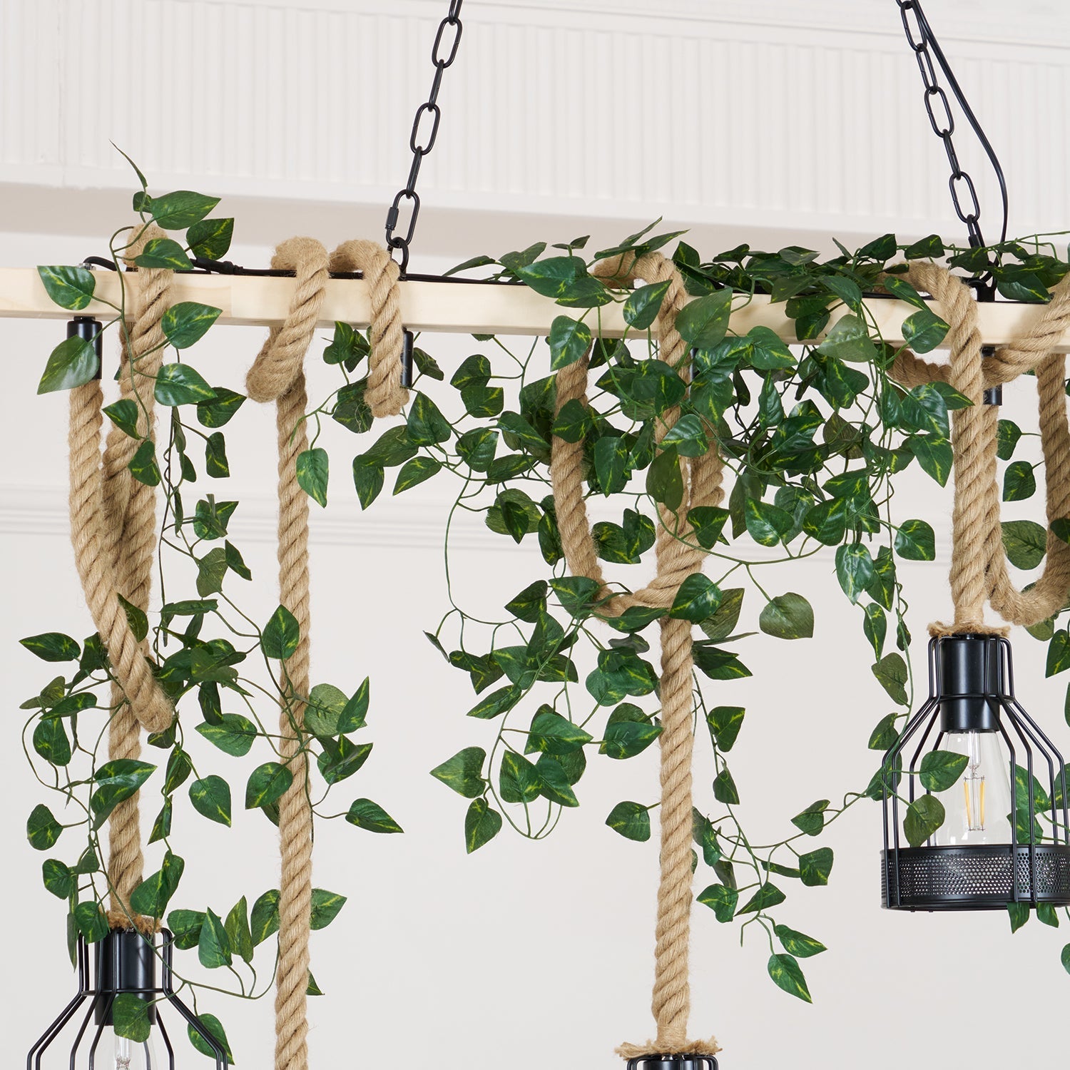 Arove Pendant Lamp Hemp Rope Industrial-Neutral Decor