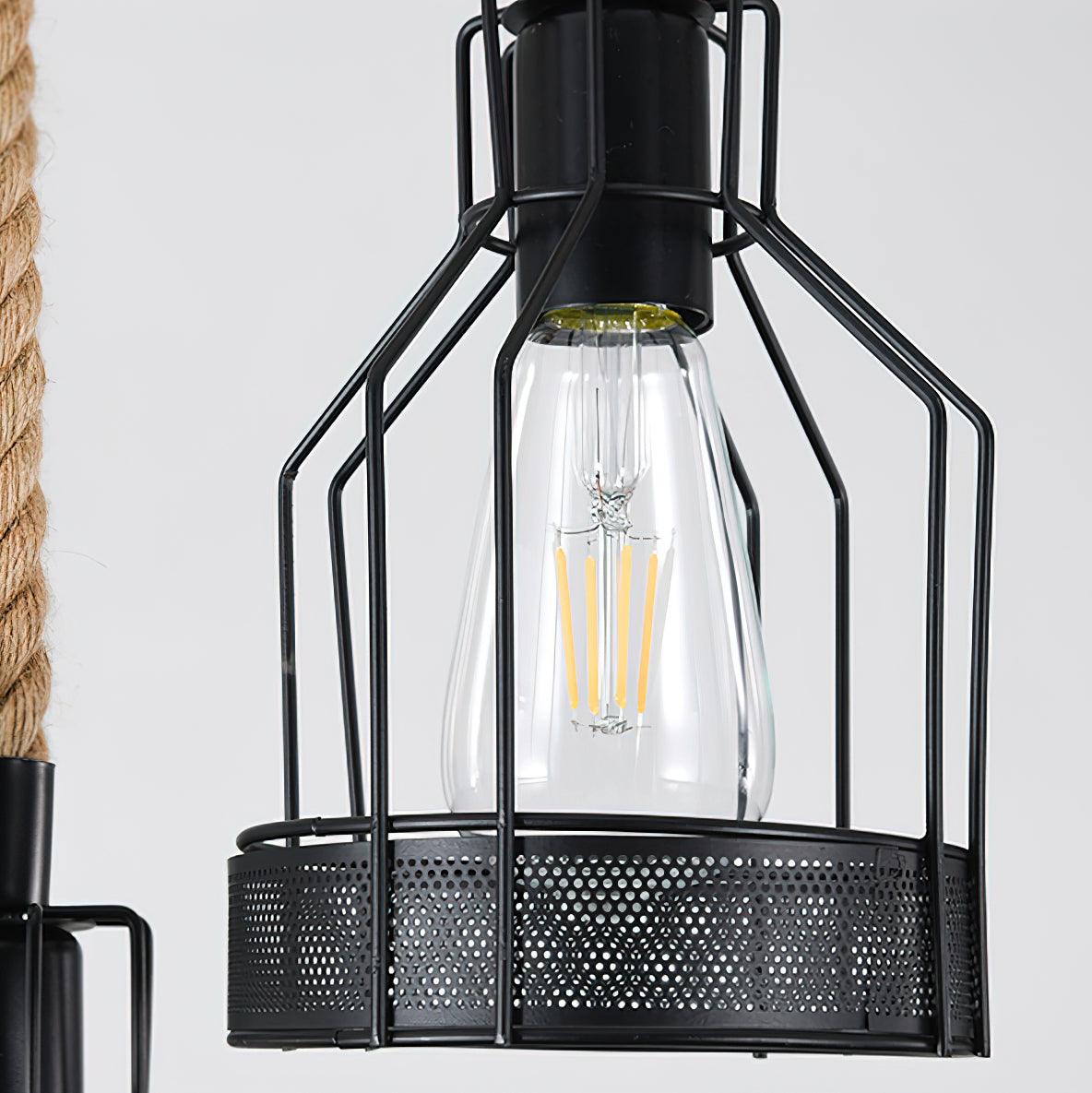 Arove Pendant Lamp Hemp Rope Industrial-Neutral Decor