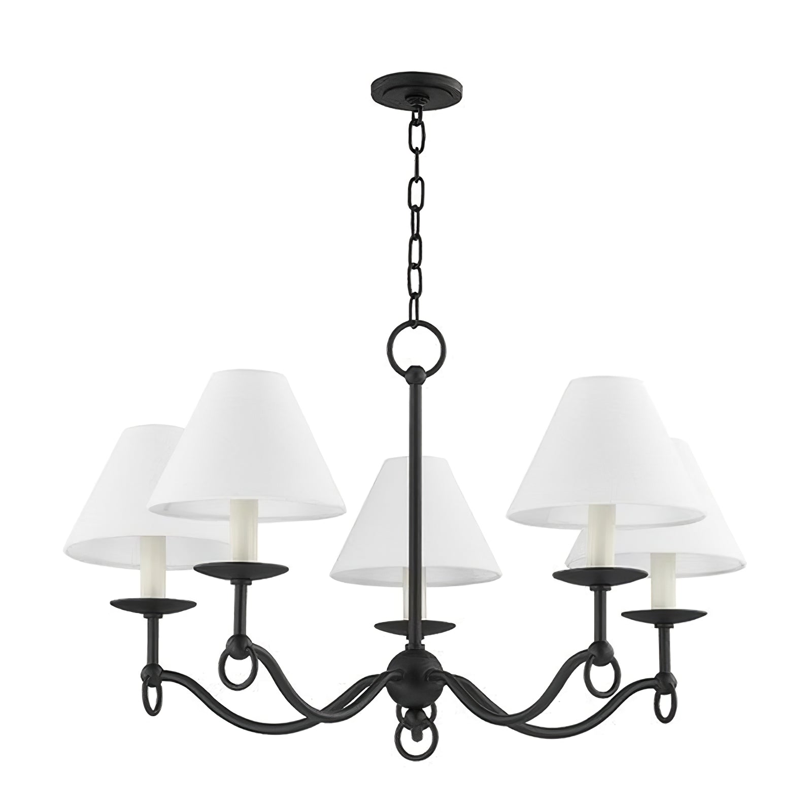 Aurora Chandelier Curved Arms Vintage-Neutral Decor