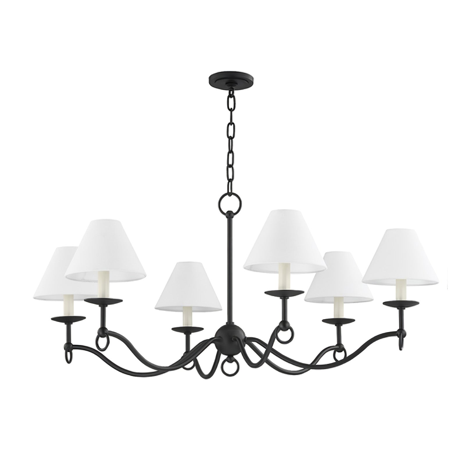 Aurora Chandelier Curved Arms Vintage-Neutral Decor