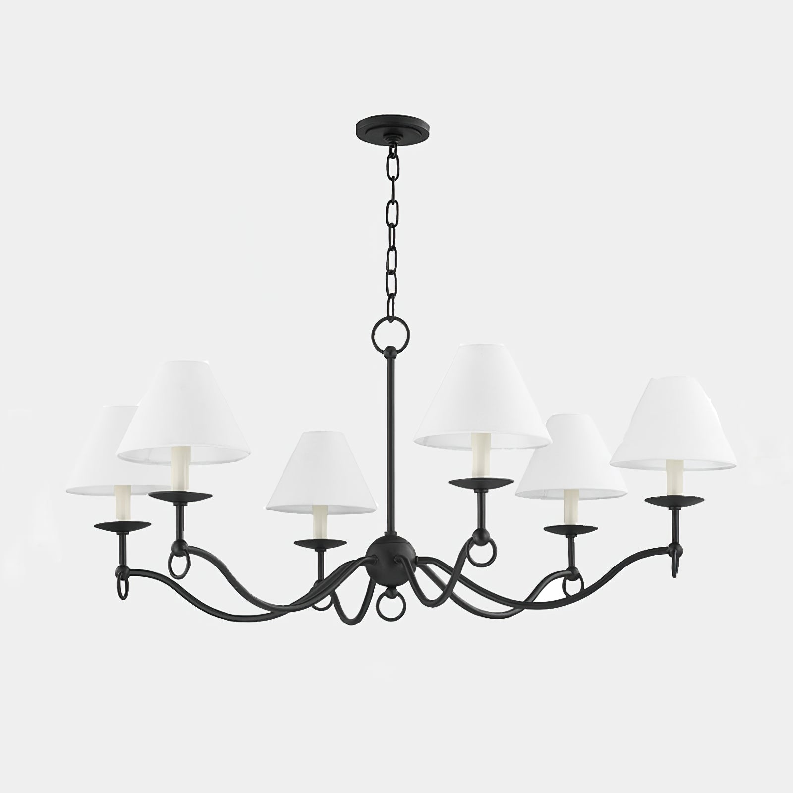 Aurora Chandelier Curved Arms Vintage-Neutral Decor