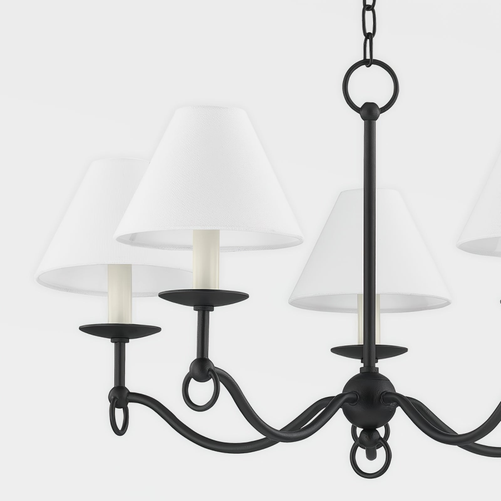 Aurora Chandelier Curved Arms Vintage-Neutral Decor