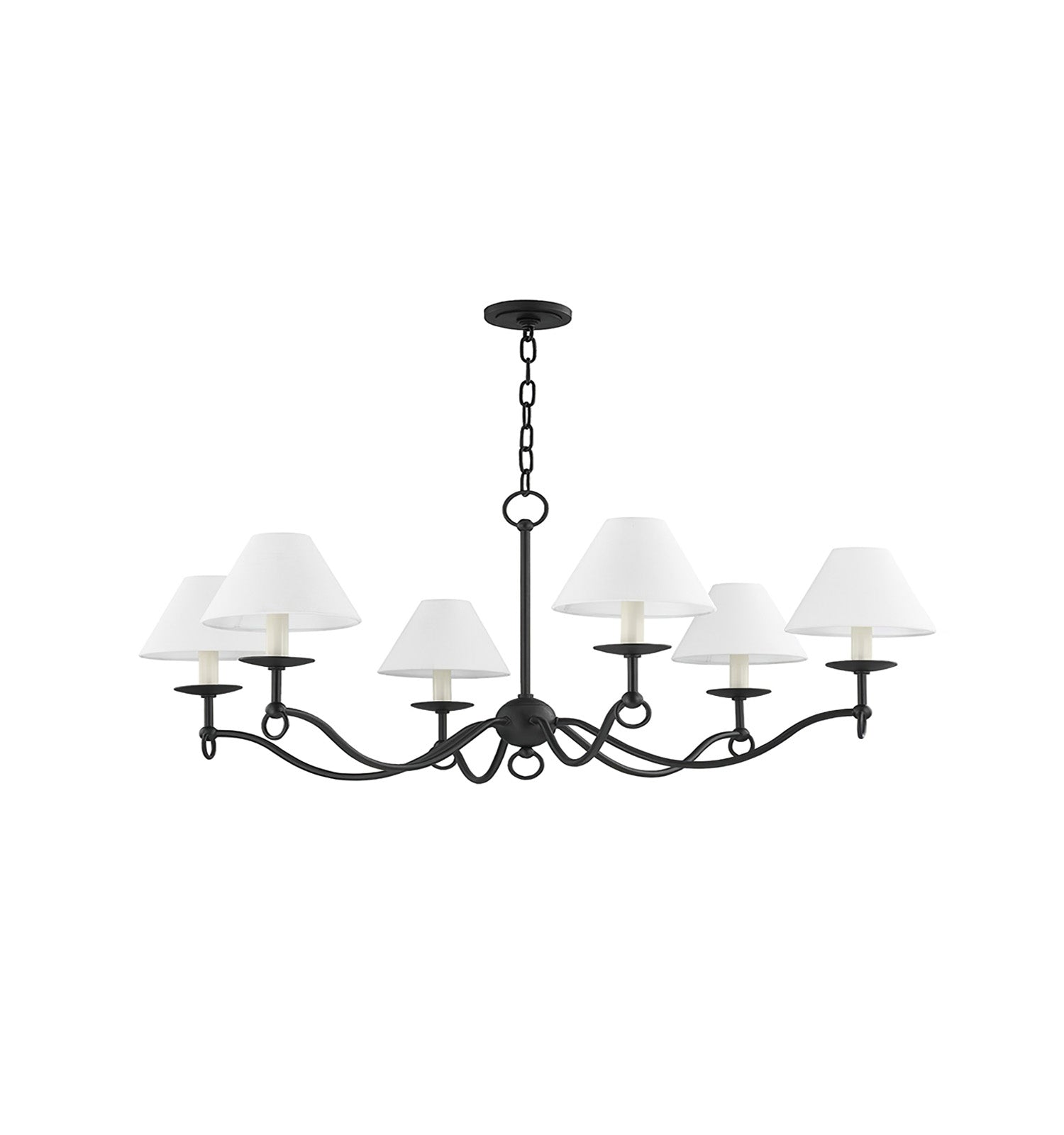 Aurora Chandelier Curved Arms Vintage-Neutral Decor
