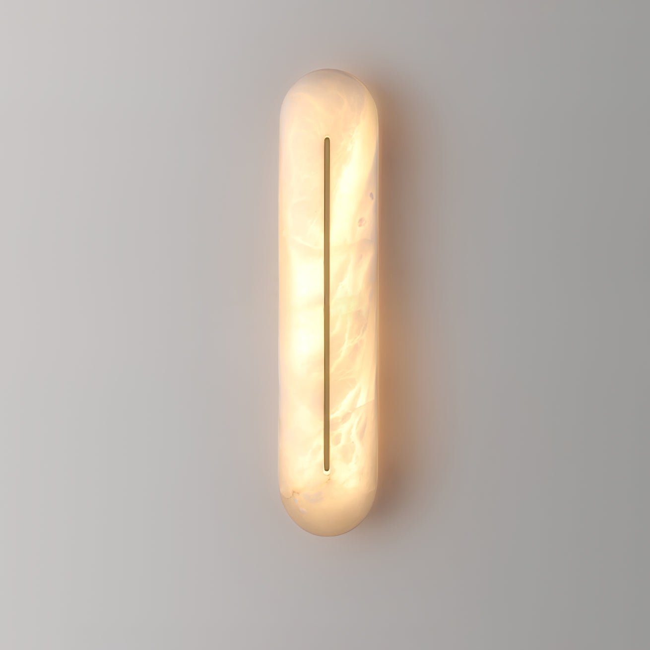 Armaryra Oblong Alabaster Wall Light-Neutral Decor