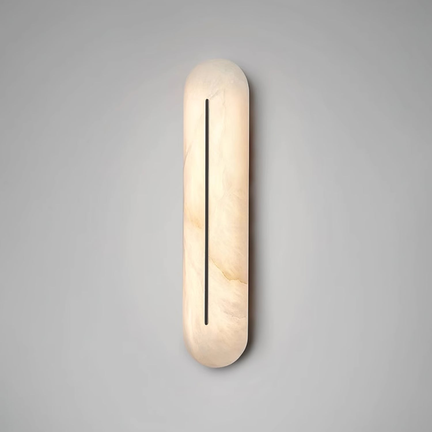 Armaryra Oblong Alabaster Wall Light-Neutral Decor
