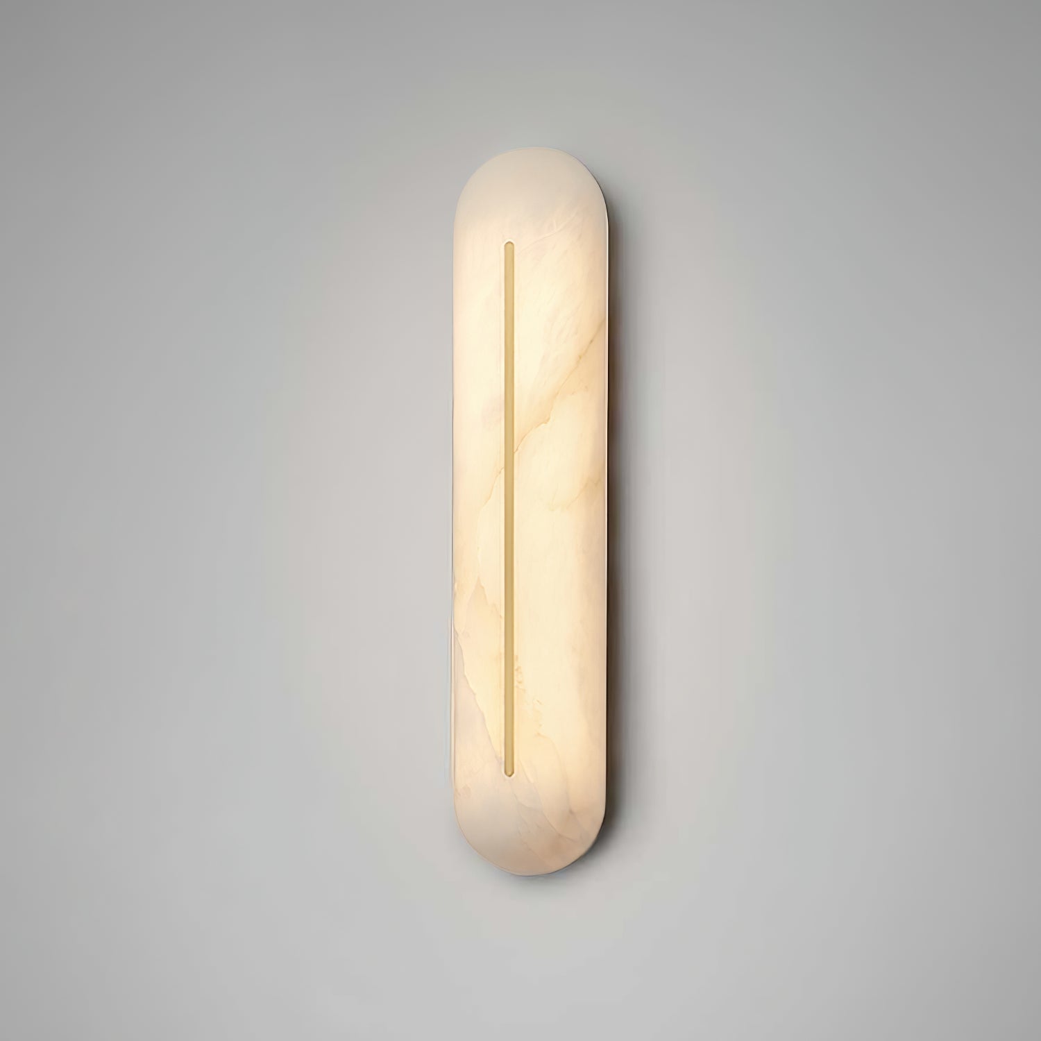 Armaryra Oblong Alabaster Wall Light-Neutral Decor