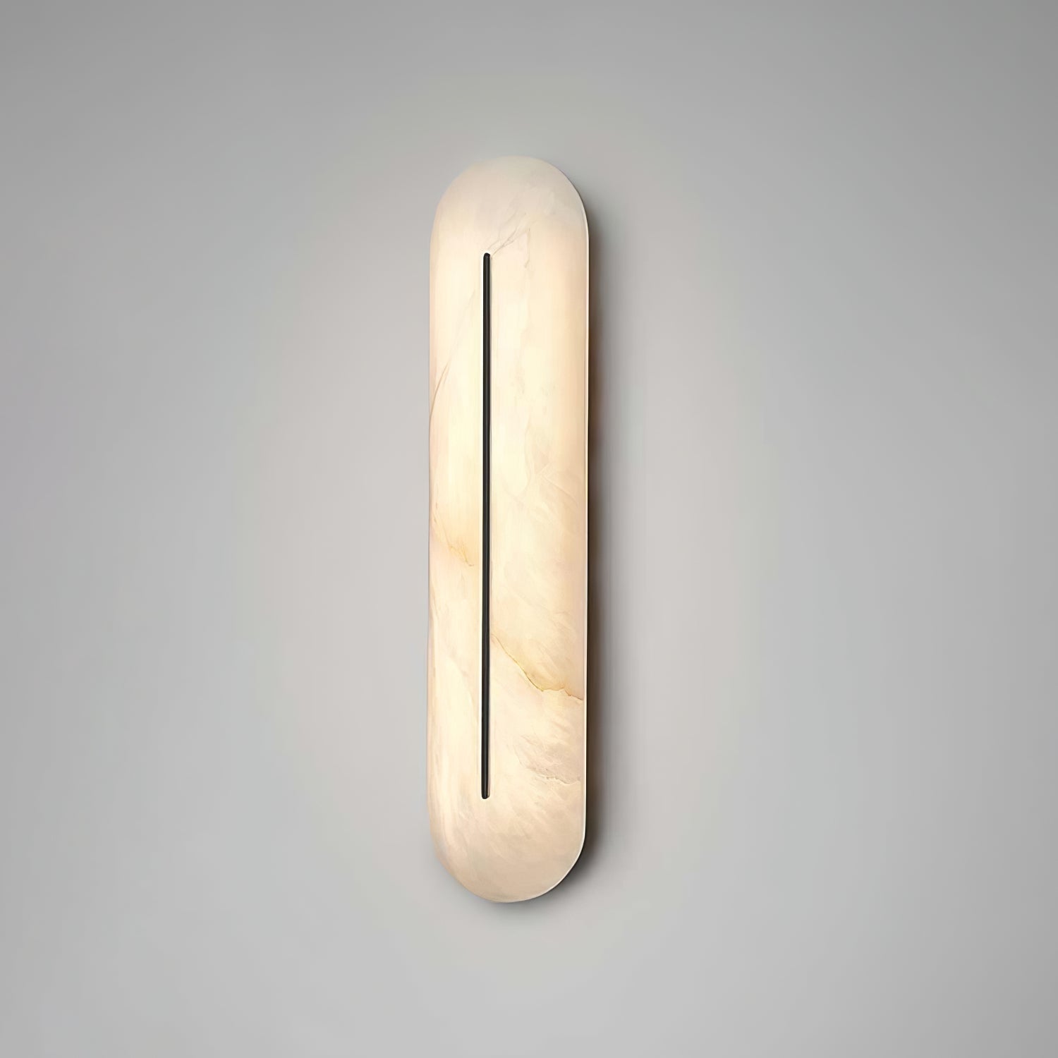 Armaryra Oblong Alabaster Wall Light-Neutral Decor