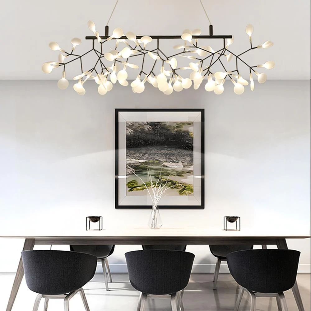 Lior Unique Sputnik Art Deco Firefly Chandelier. Living Room/ Bedroom - Neutral Decor