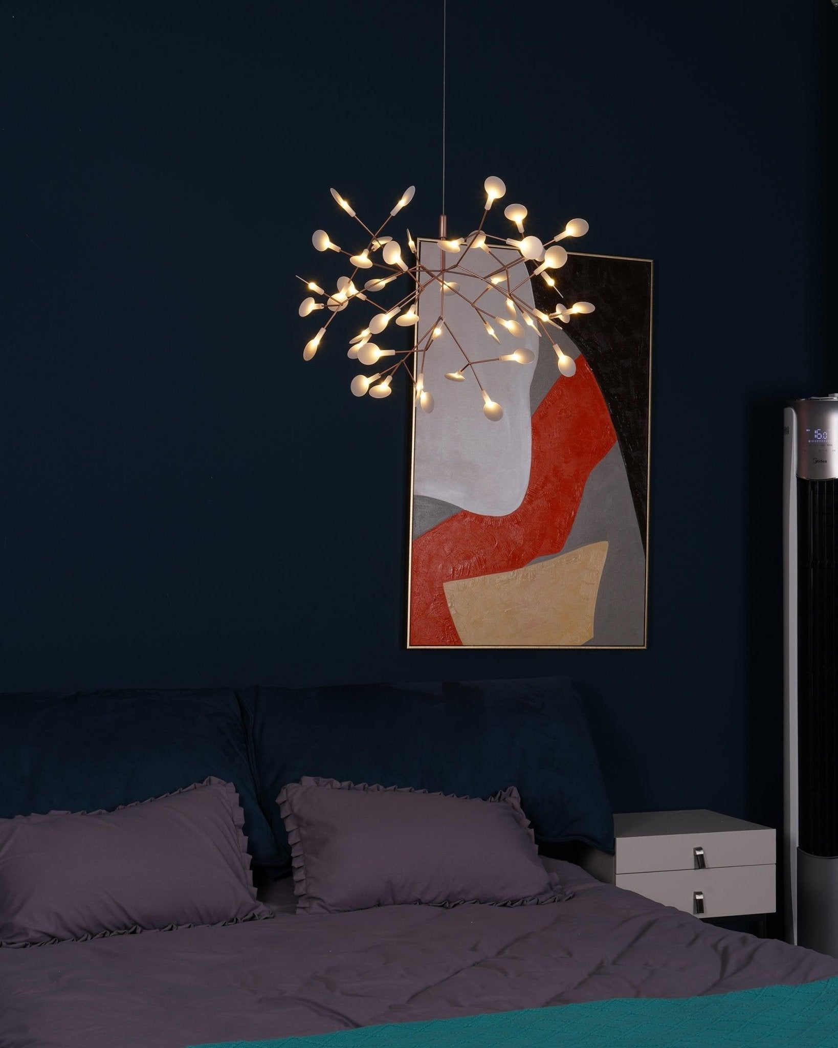 Lustra Chandelier Rose Gold Firefly LED Branch-Neutral Decor