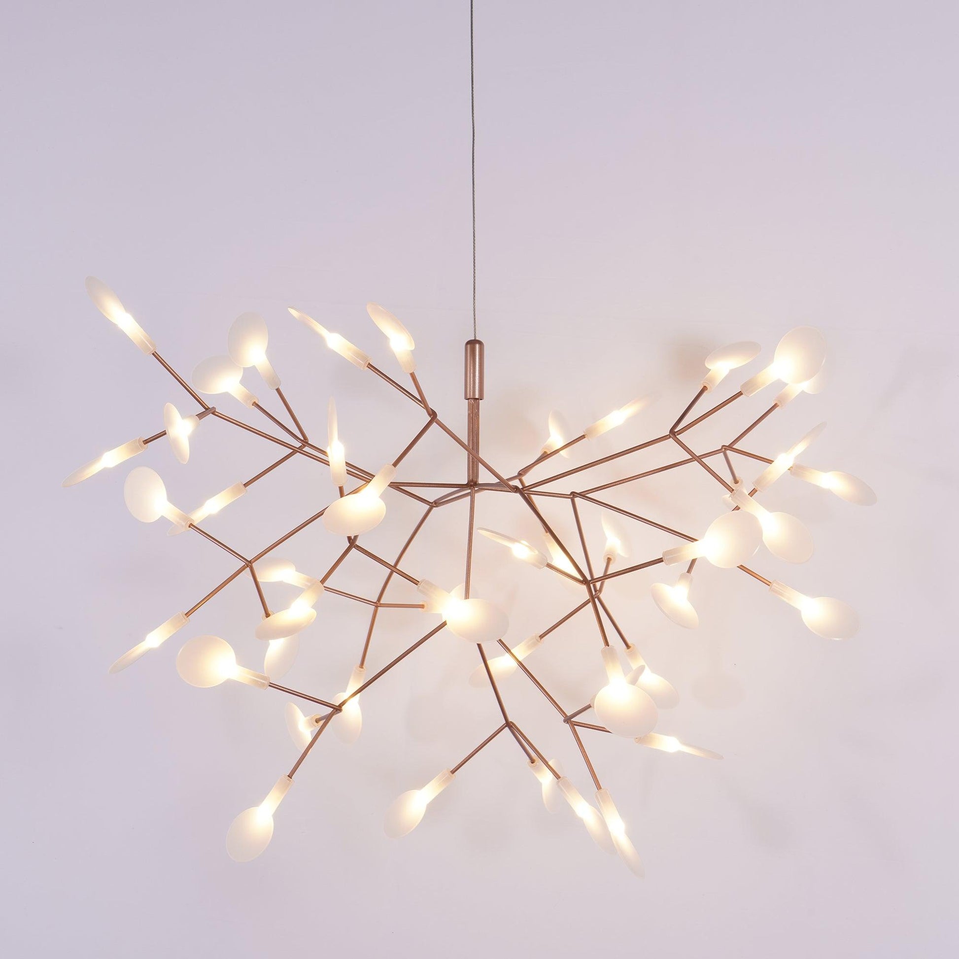 Lustra Chandelier Rose Gold Firefly LED Branch-Neutral Decor