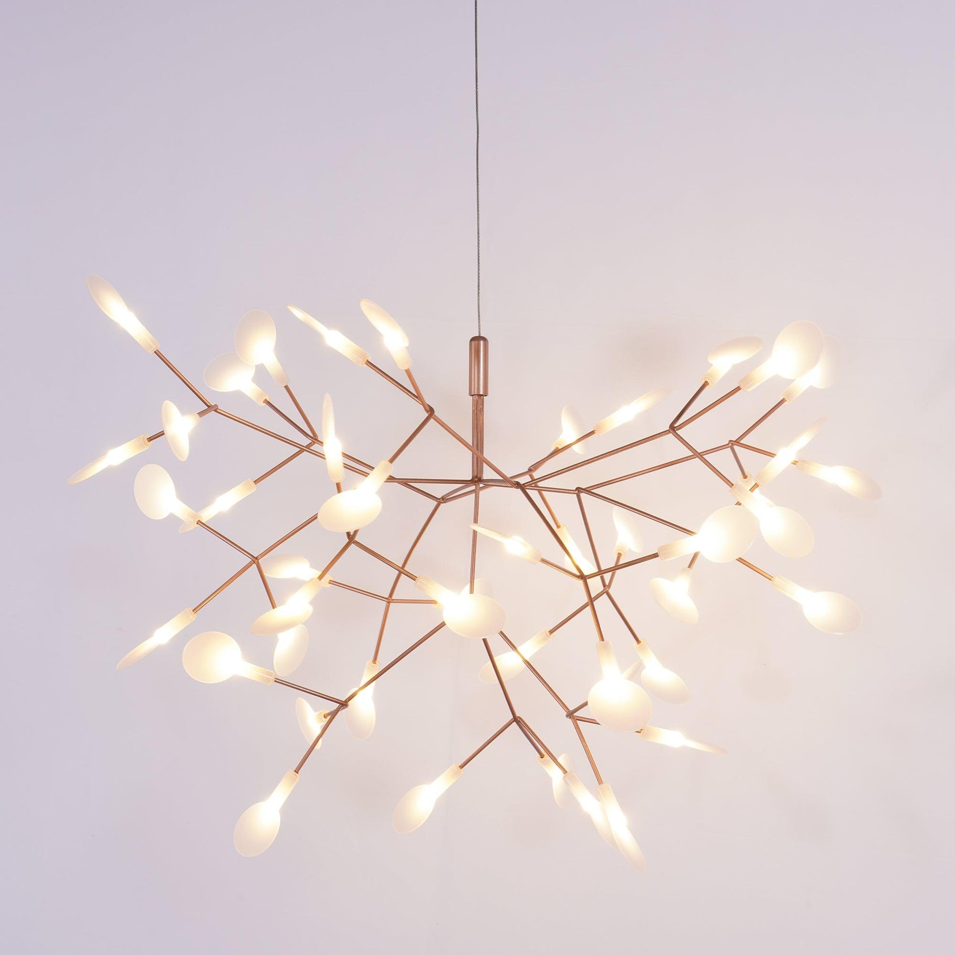Lustra Chandelier Rose Gold Firefly LED Branch-Neutral Decor