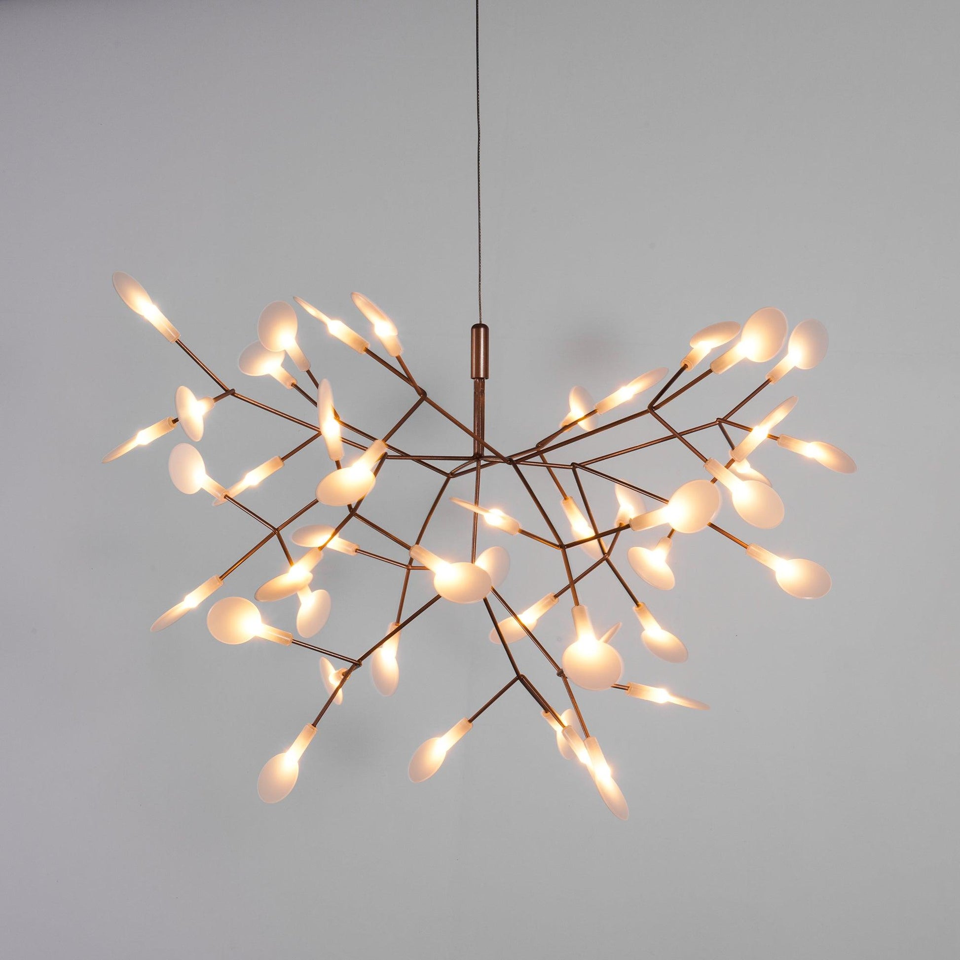 Lustra Chandelier Rose Gold Firefly LED Branch-Neutral Decor