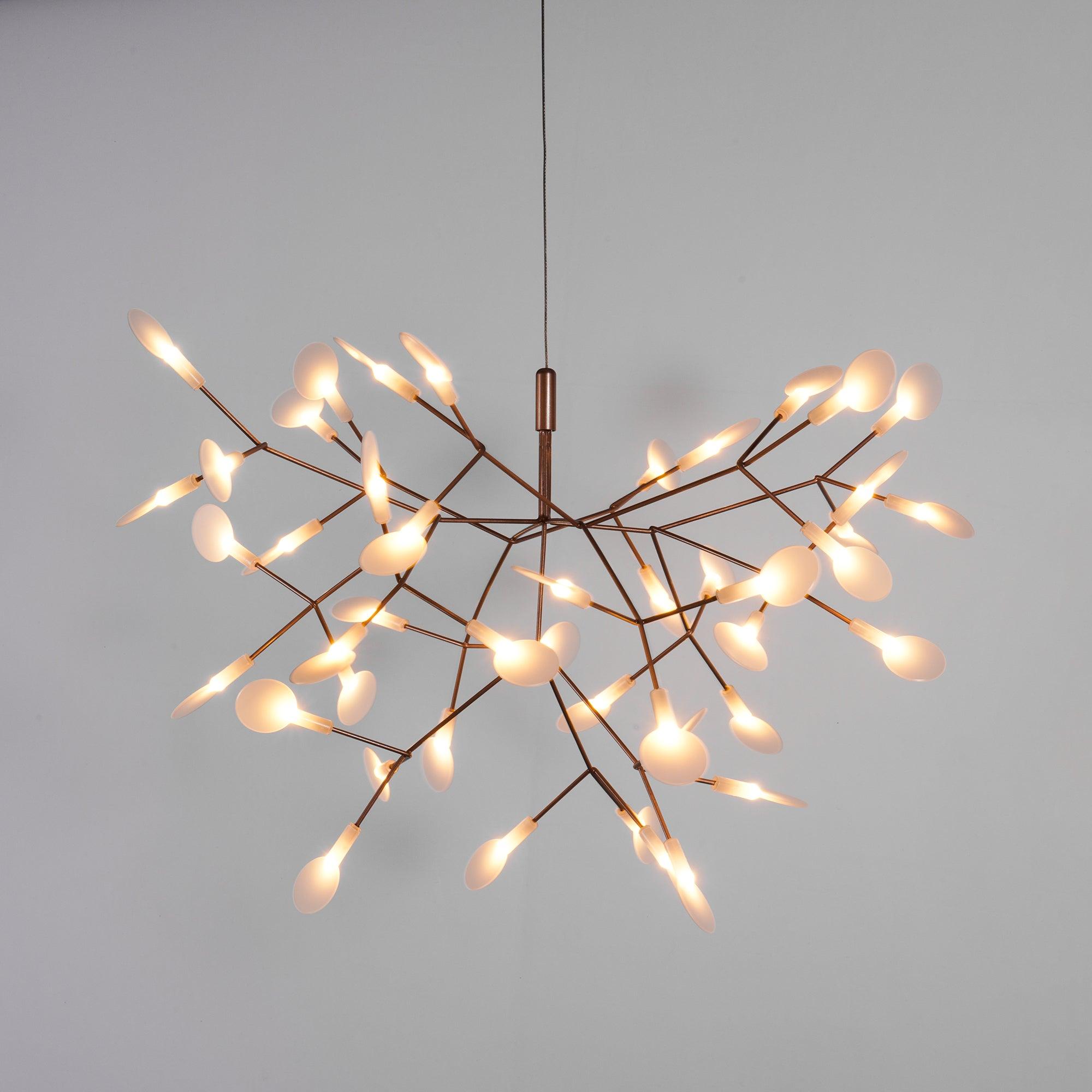 Lustra Chandelier Rose Gold Firefly LED Branch-Neutral Decor