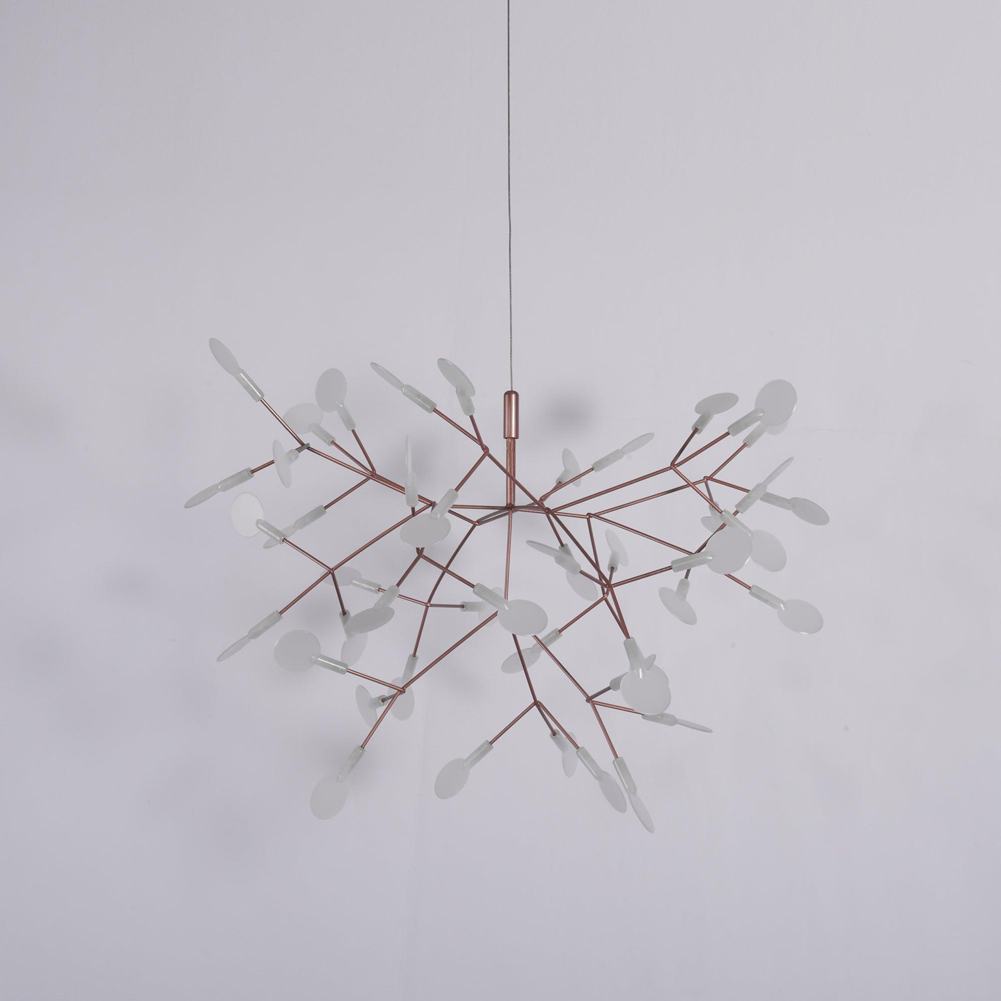 Lustra Chandelier Rose Gold Firefly LED Branch-Neutral Decor
