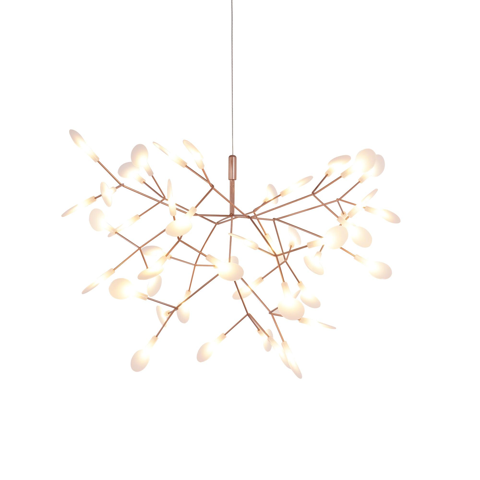 Lustra Chandelier Rose Gold Firefly LED Branch-Neutral Decor