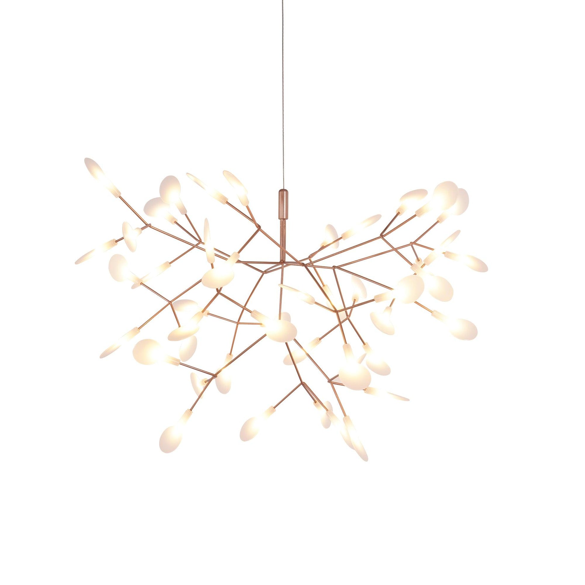Lustra Chandelier Rose Gold Firefly LED Branch-Neutral Decor
