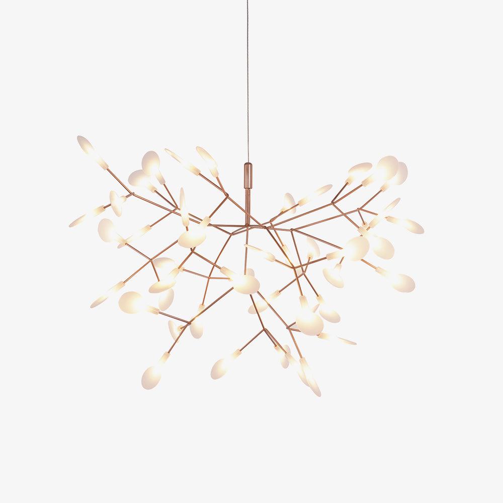 Lustra Chandelier Rose Gold Firefly LED Branch-Neutral Decor