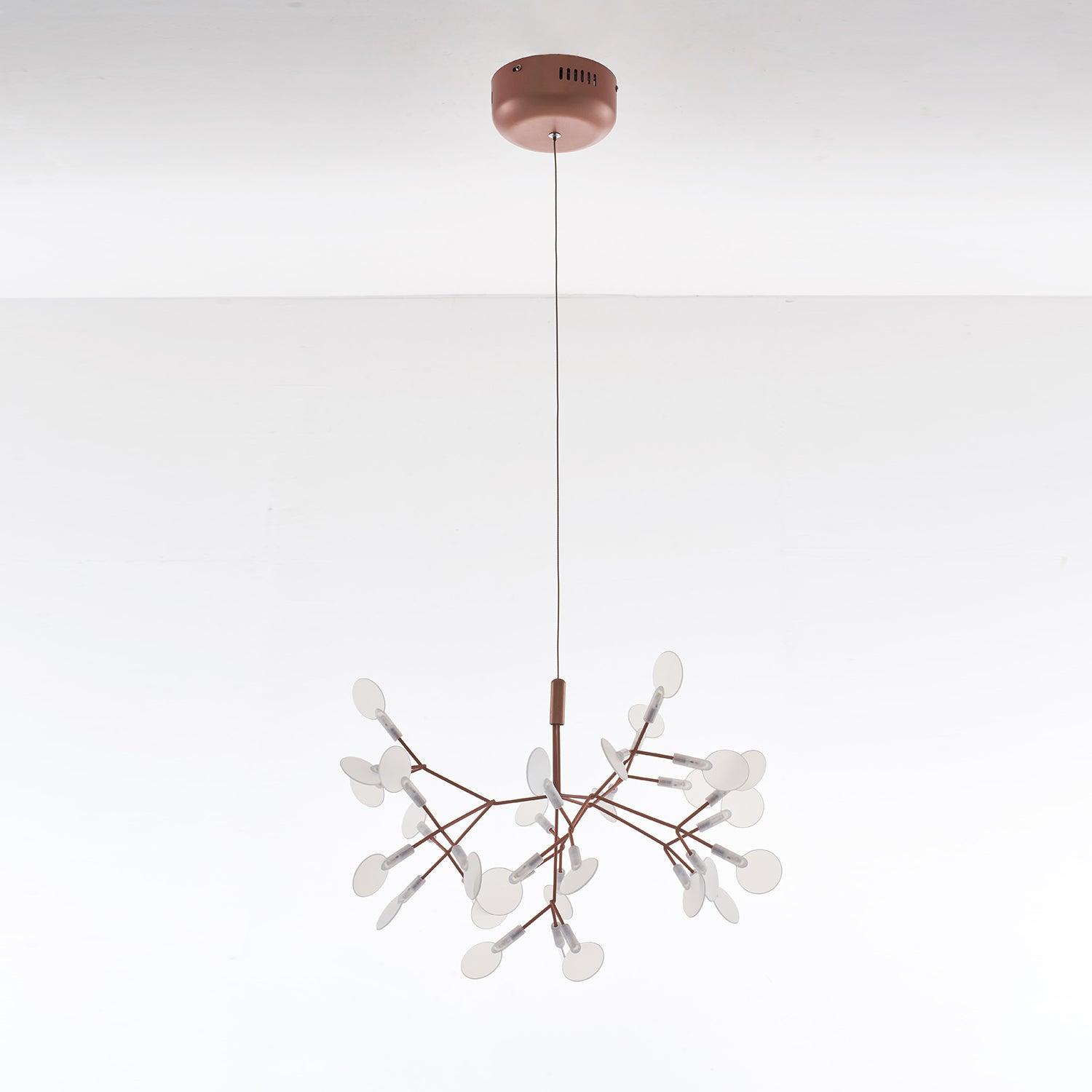Lustra Chandelier Rose Gold Firefly LED Branch-Neutral Decor
