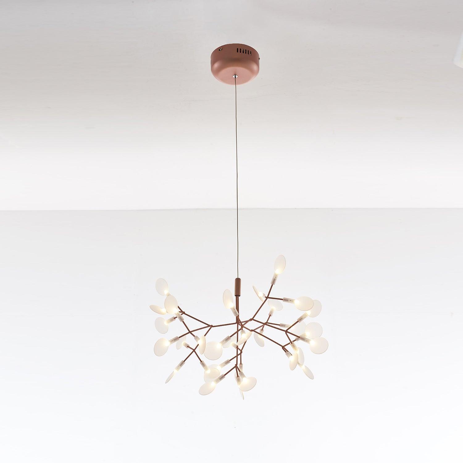 Lustra Chandelier Rose Gold Firefly LED Branch-Neutral Decor