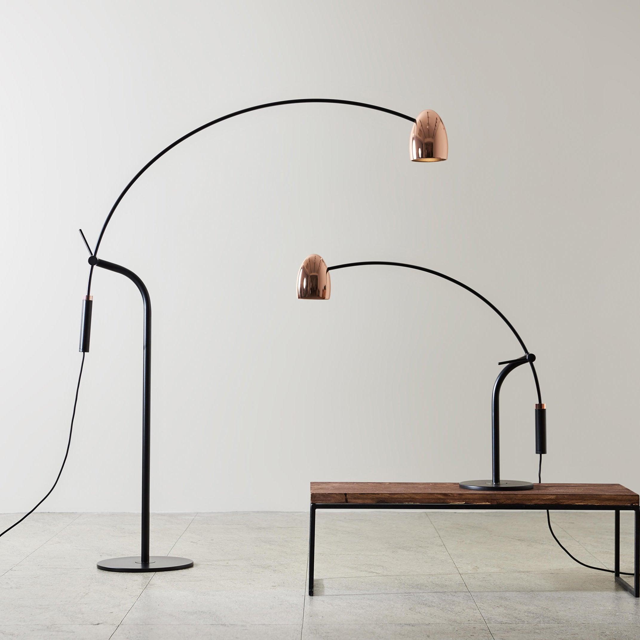 Arc Modern LED Floor Lamp-Neutral Decor