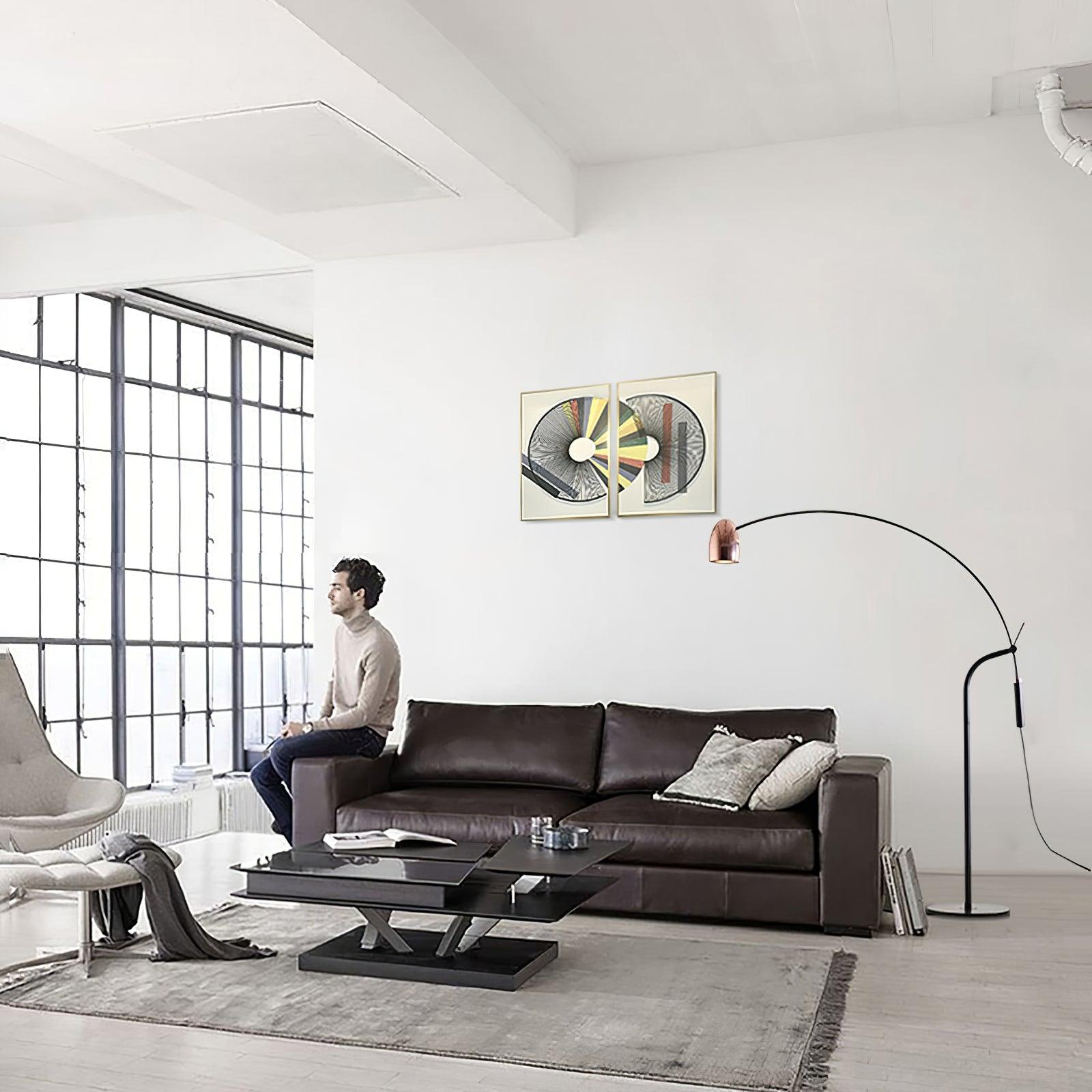 Arc Modern LED Floor Lamp-Neutral Decor
