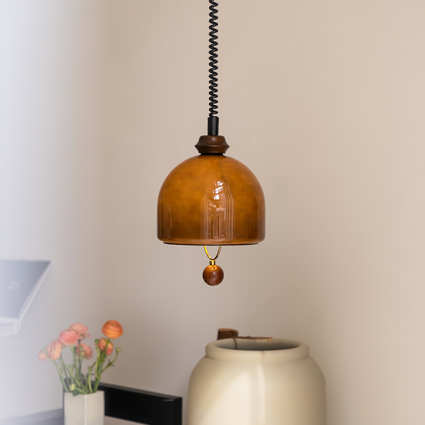 Yael MInimalist Wood Pendant Light-Neutral Decor